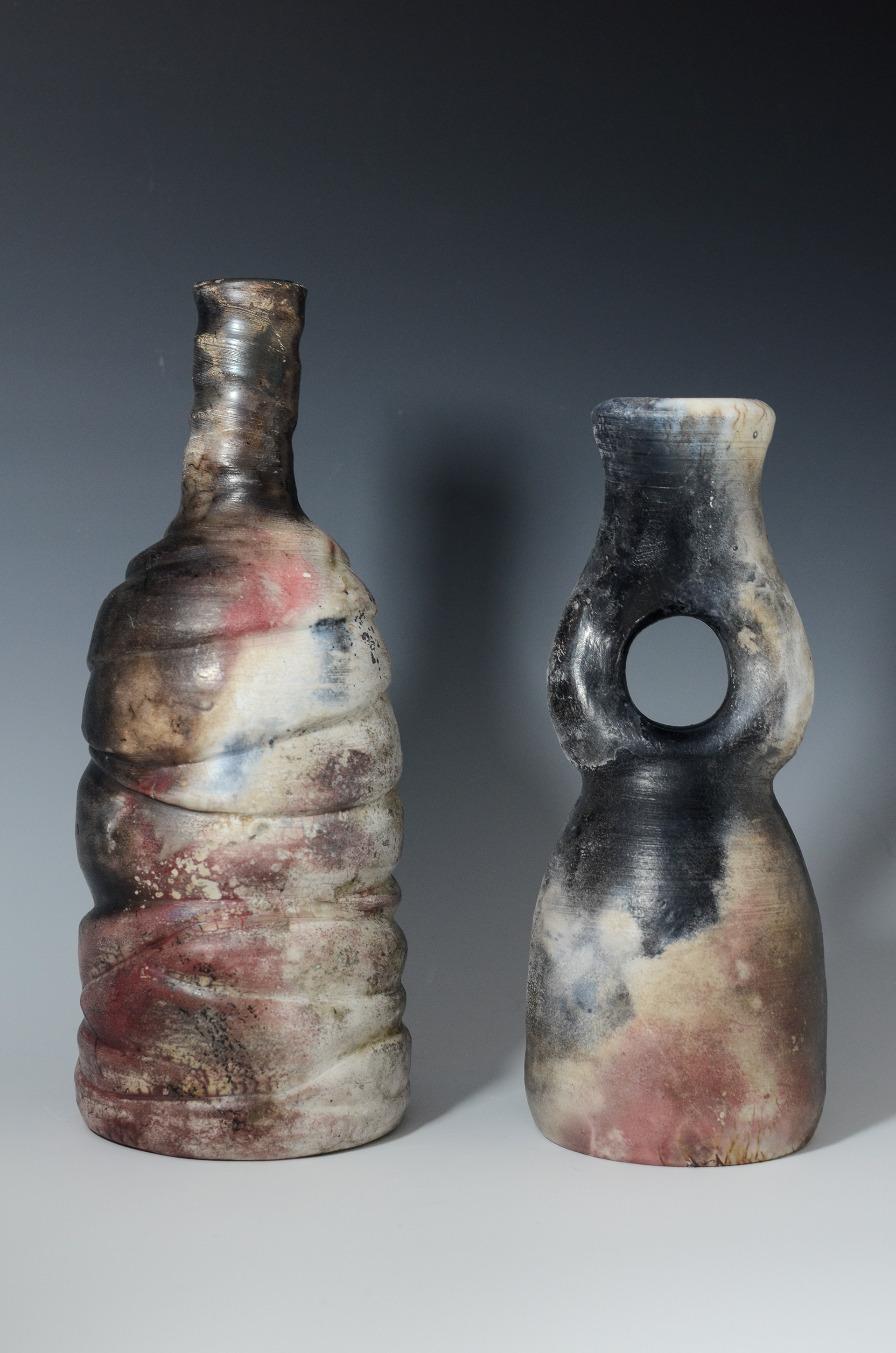 Vases, 2024 (pit fired)