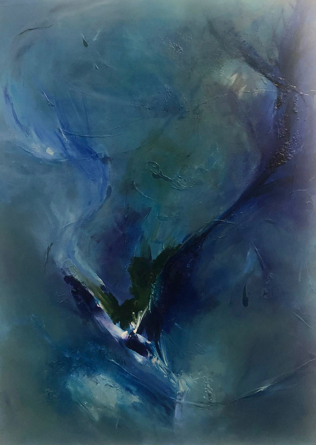 Blue Feathers, 100x140, €1900