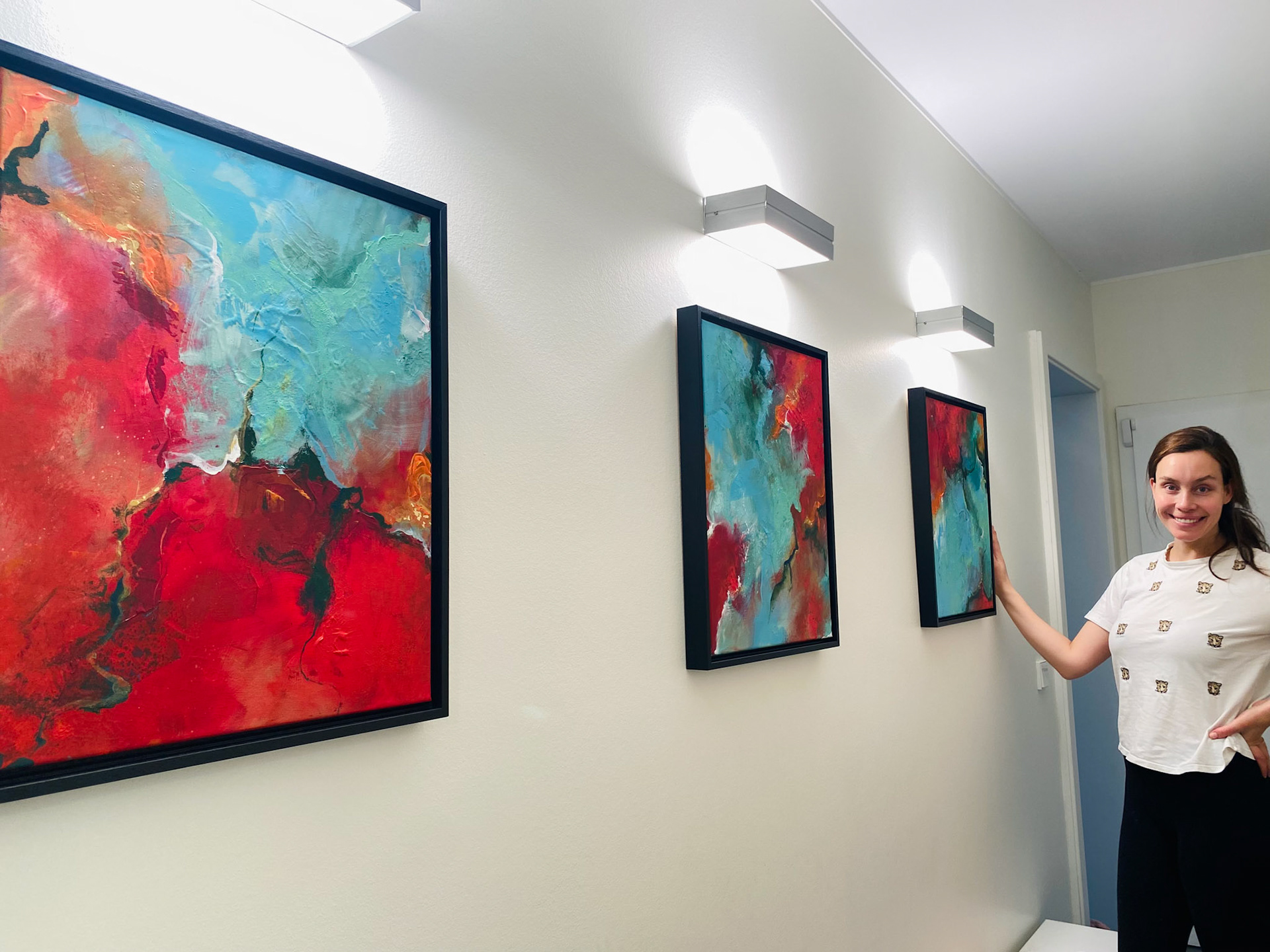 Trio, framed, 3off 40x50