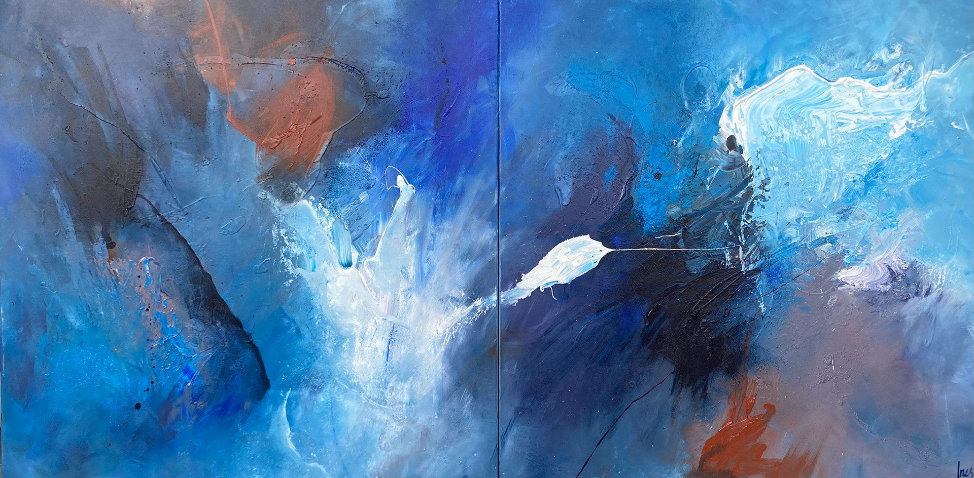 Le paradis, 2 off 100x100cm, €2950