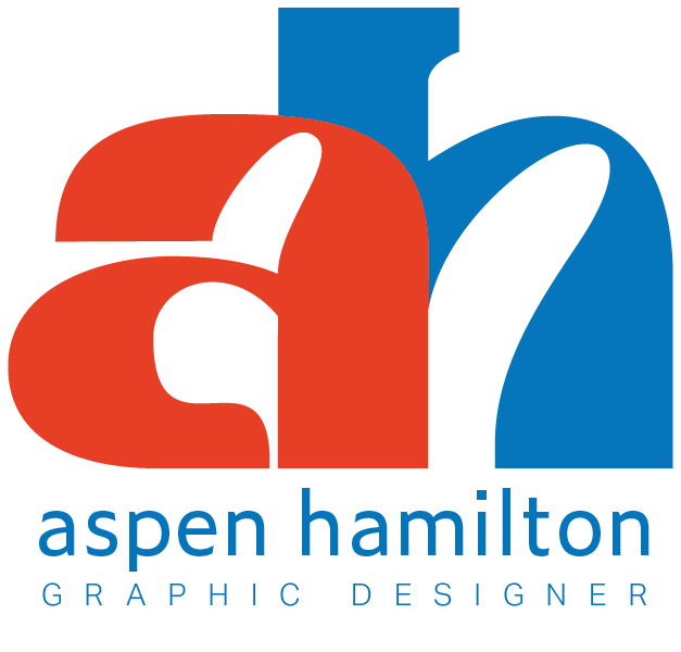 lowercase a and h combined into a ligature. The a is read and the h is blue.