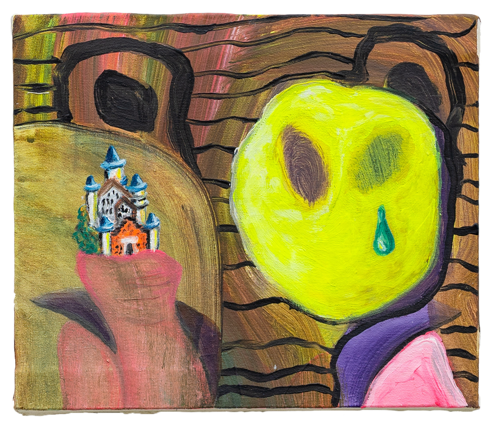 sAciD Schwanstein, 20 × 28 cm Acryolinc canvas 2022