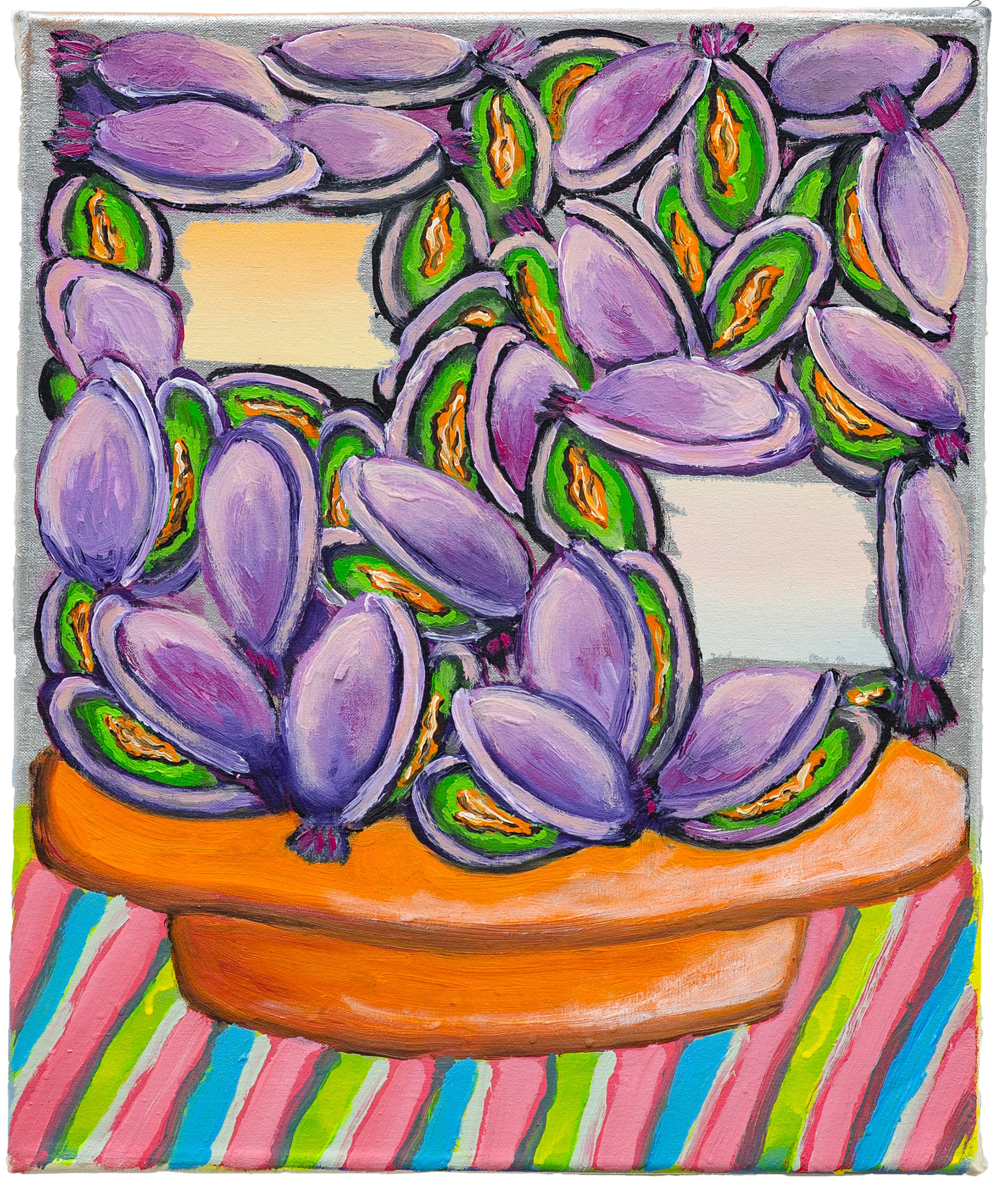 Moules, 60 × 50 cm, Acrylic on canvas, 2021