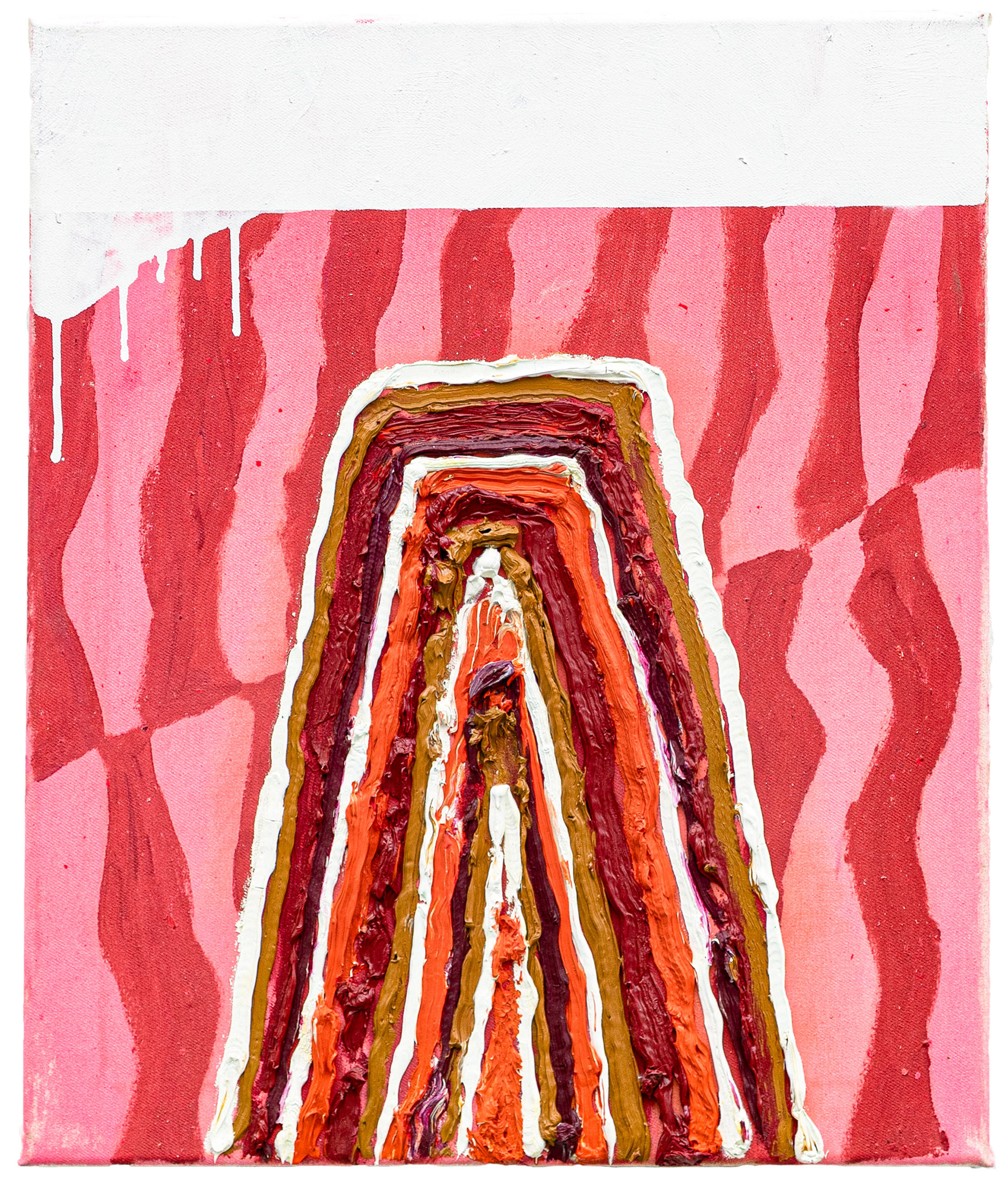 Glück auf im T Stollen, Acrylic on canvas, 60 × 50 cm, 2021