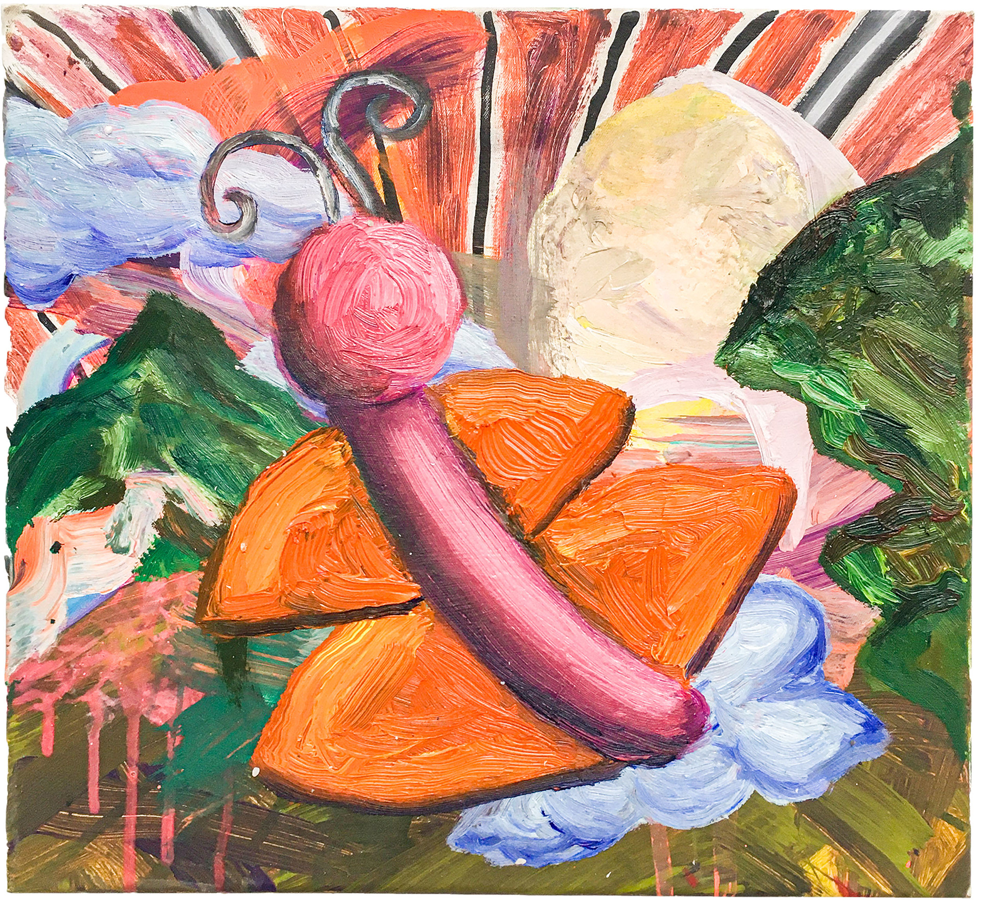 painting ameliore, 28 × 32 cm, Acrylic, oil on canvas, 2022