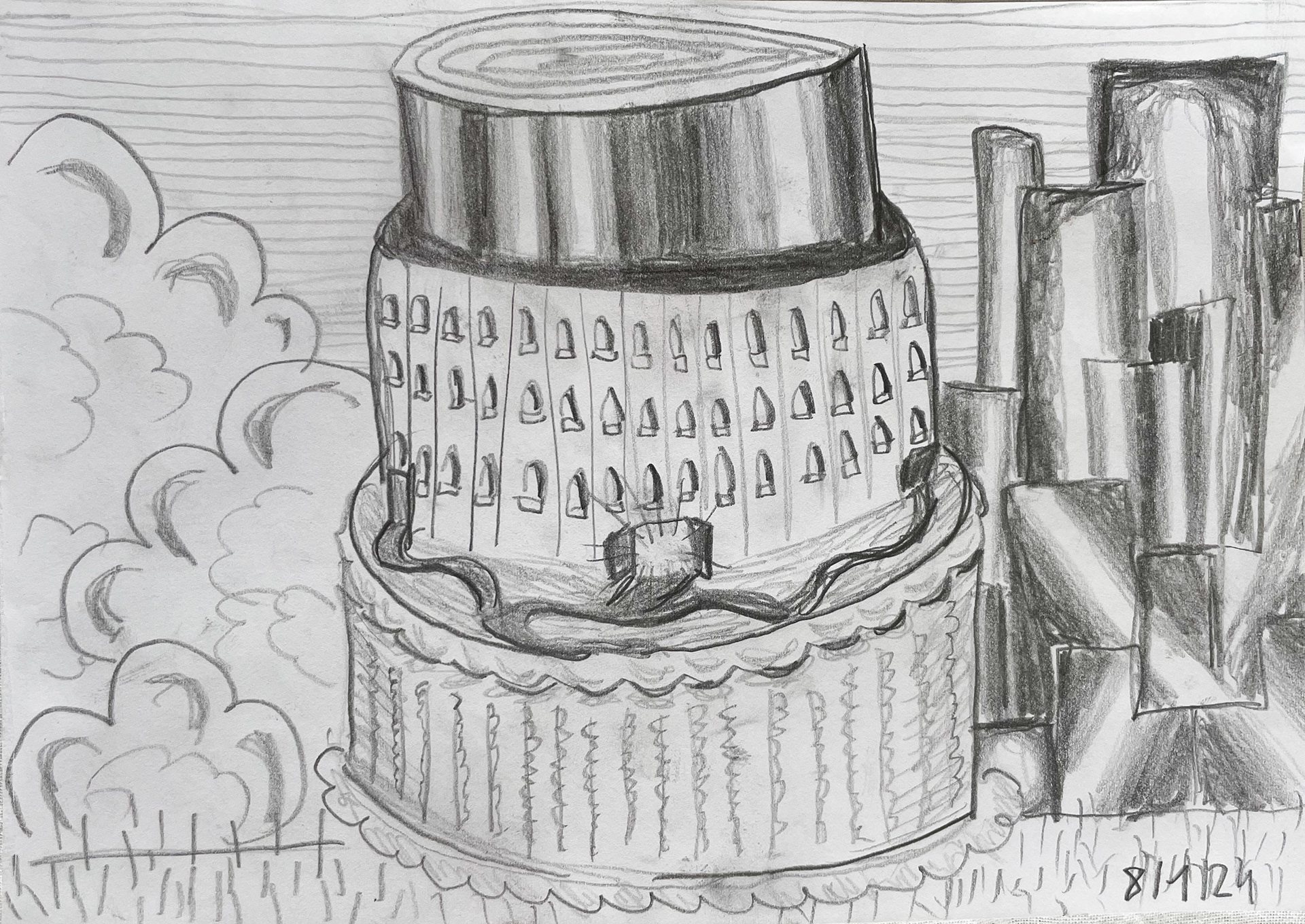 Ohne Titel, 2025, Graphit auf Papier, 41 × 30 cm