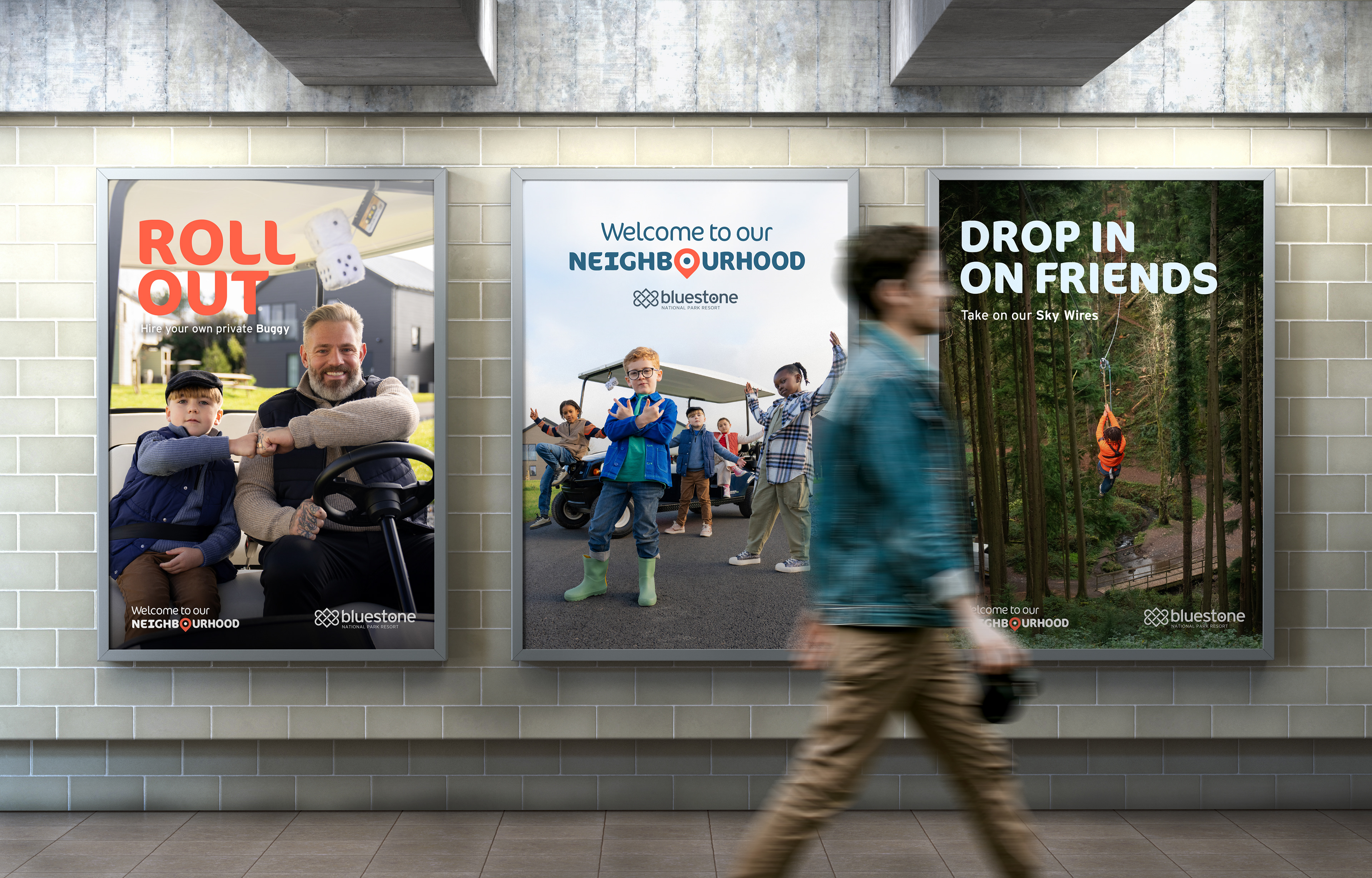 Bluestone Welcome to our Neighbourhood advertising campaign posters cardiff creative art director