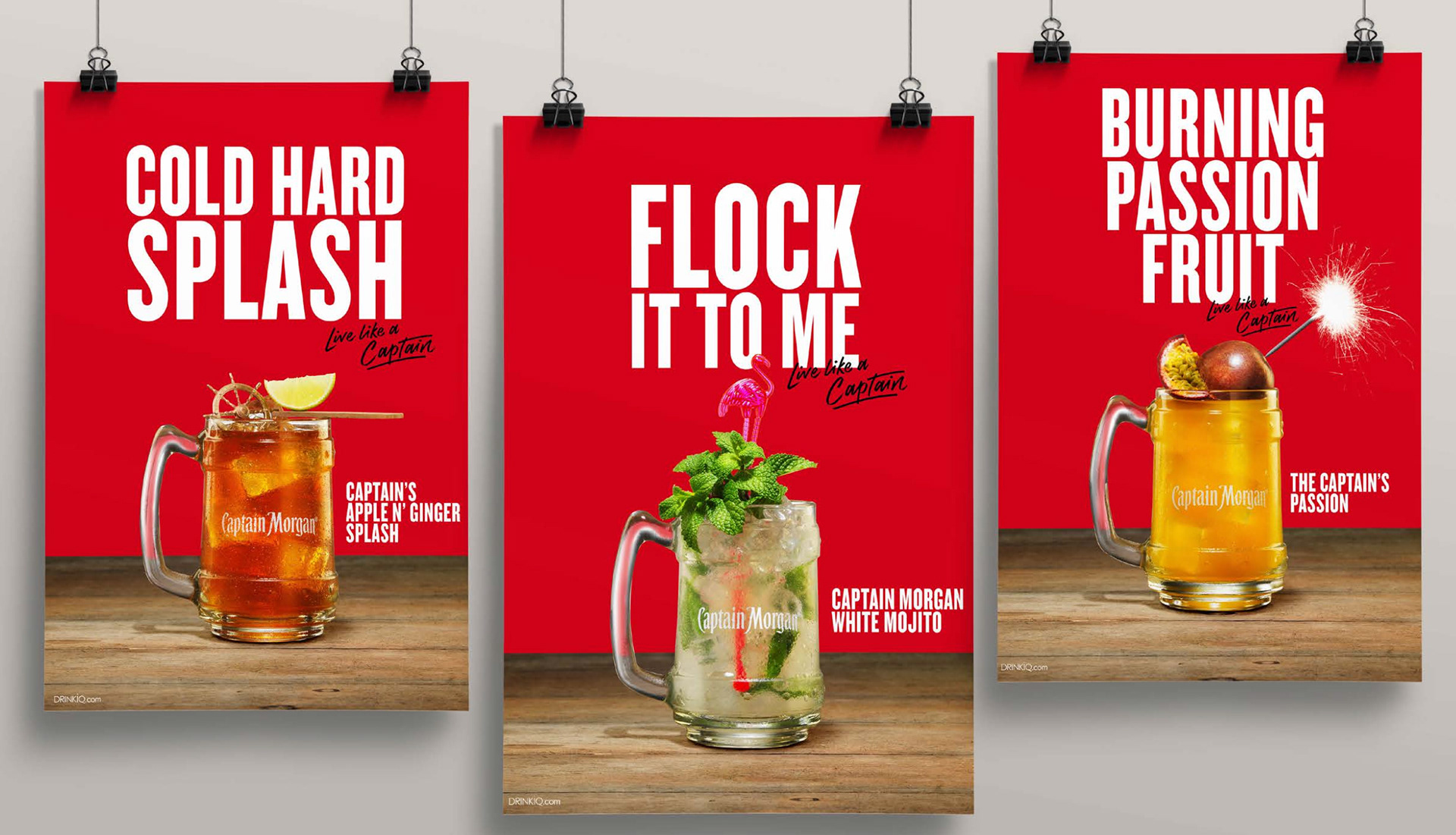 Captain Morgan Rum Serve Inspiration Transport for Wales The Real Social Network social media carousels Cardiff creative art director
