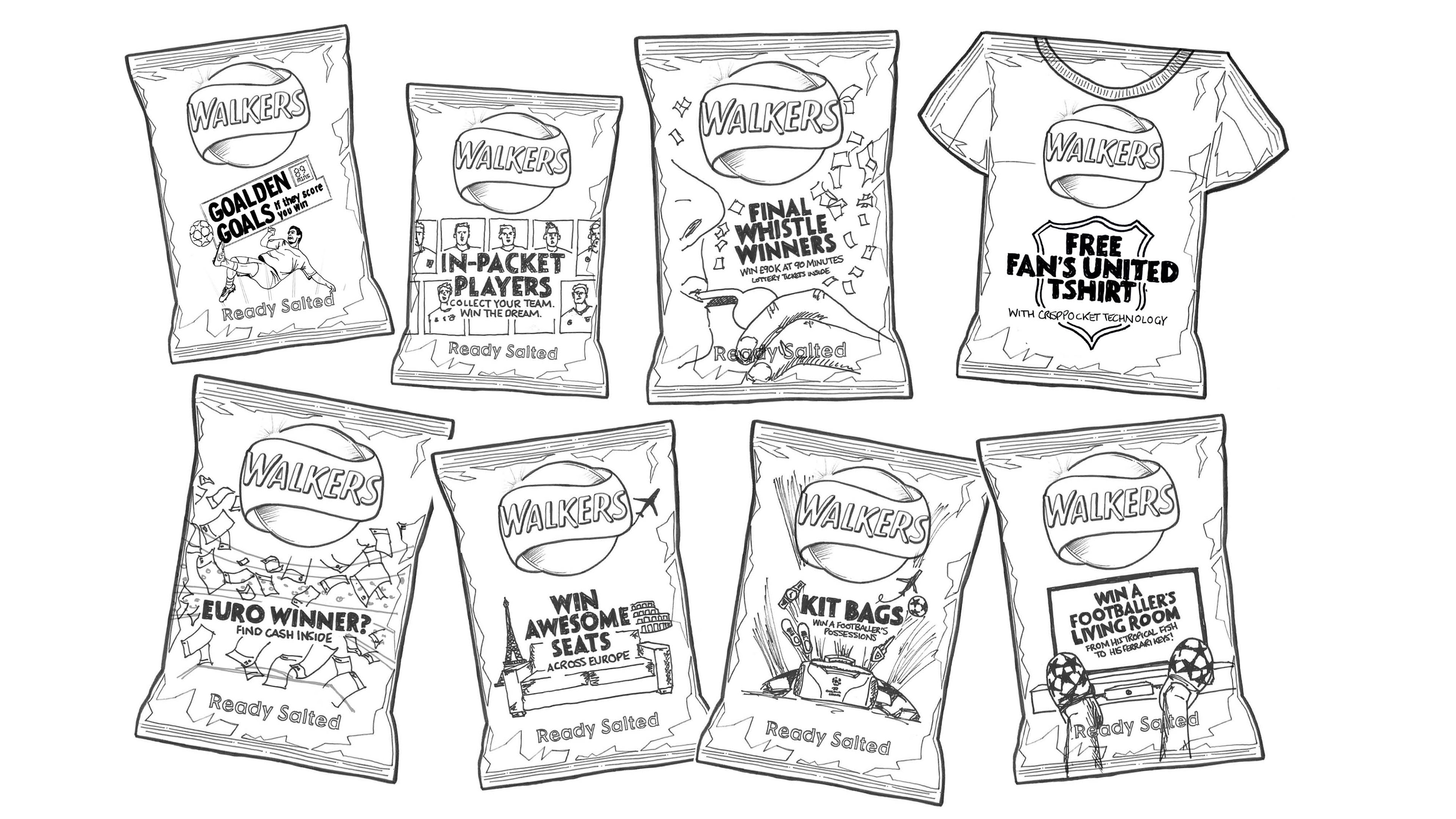 Walkers Crisps European Football On-pack Promotion Cardiff Creative Art Director