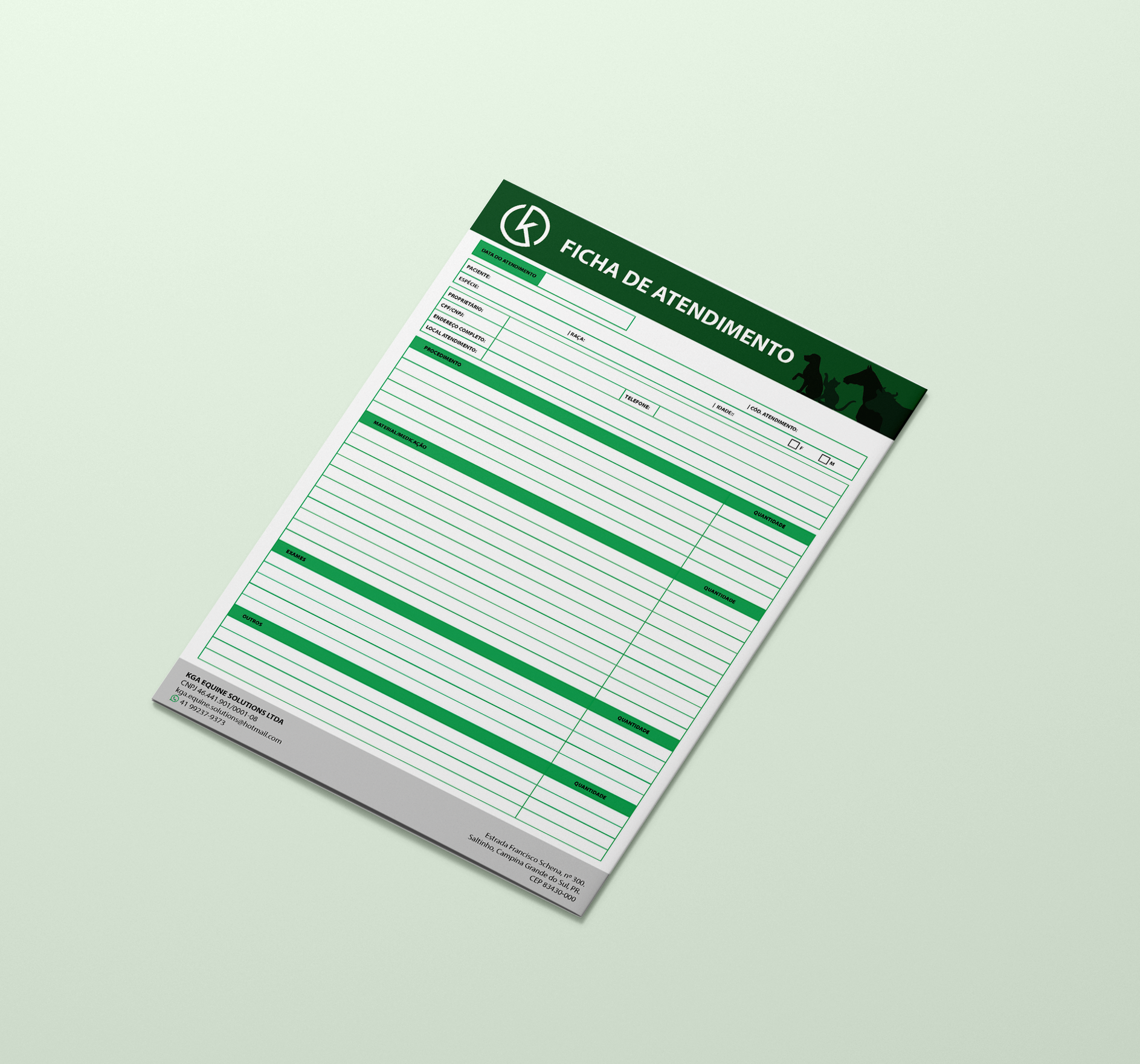 Ficha de atendimento