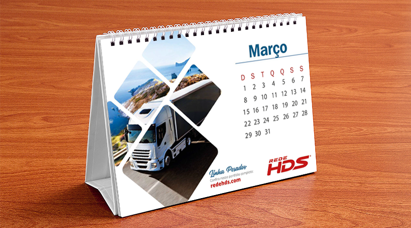 Calendário personalizado. HDS