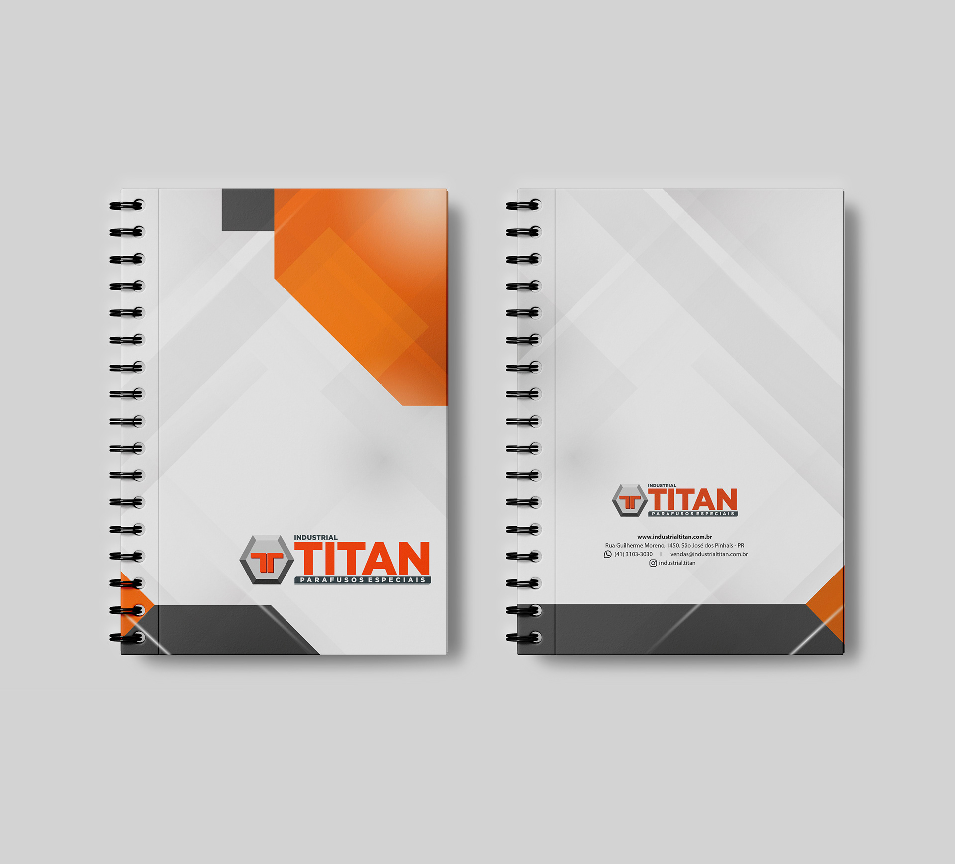 Agenda empresarial personalizada - Cliente Titan