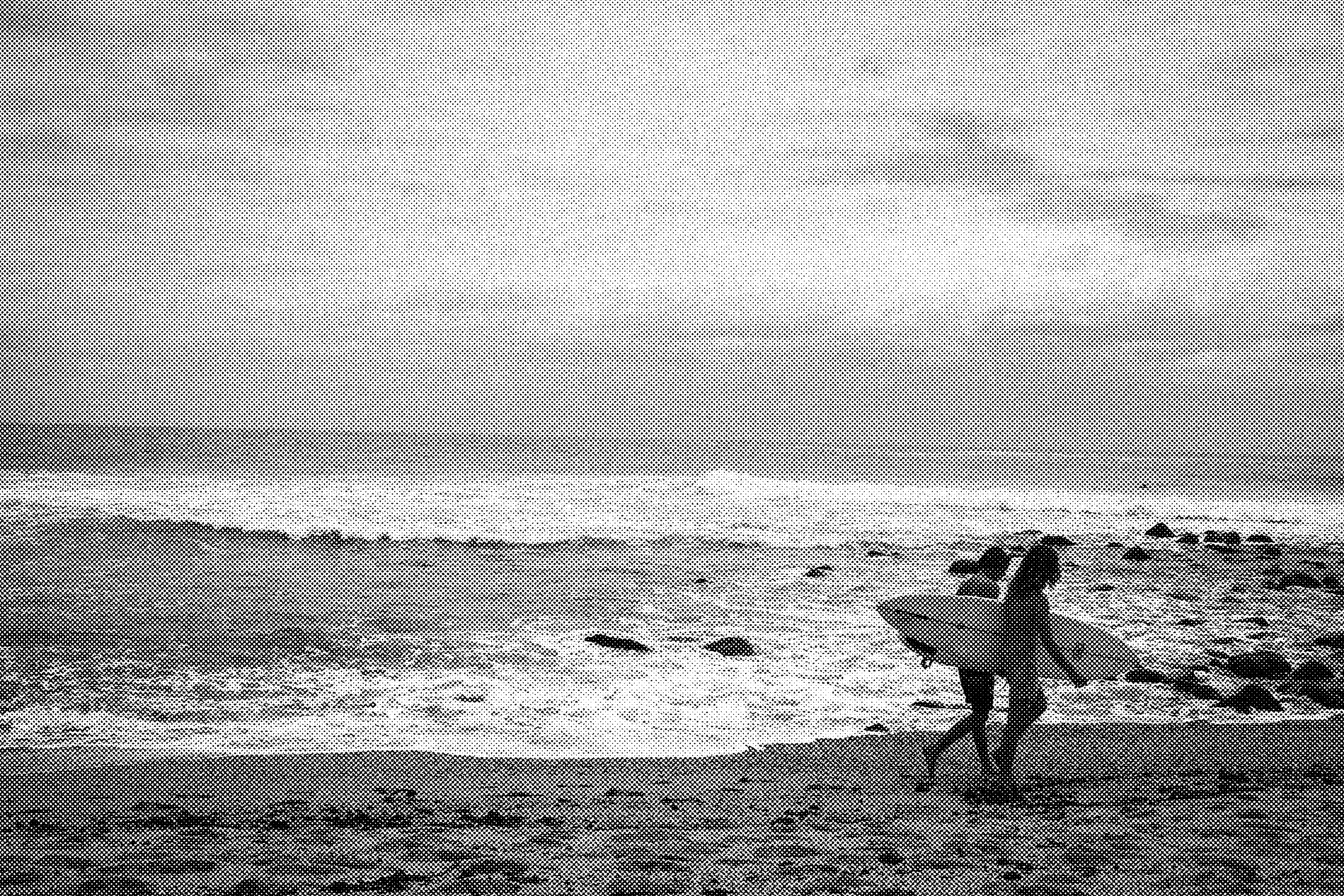 'Surfers' 2024, Screenprint on paper