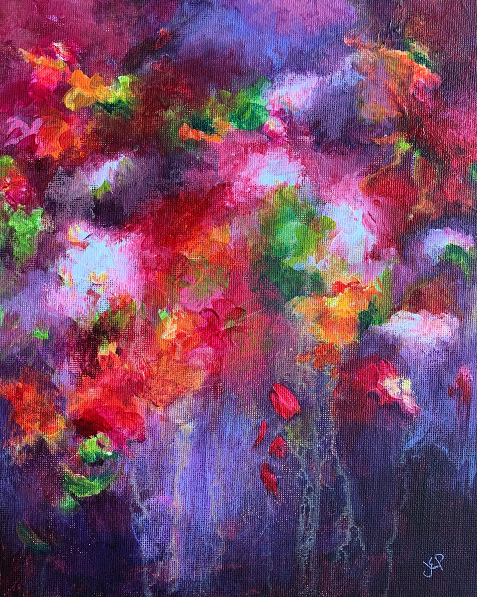 Purple Passion, acrylic on canvas