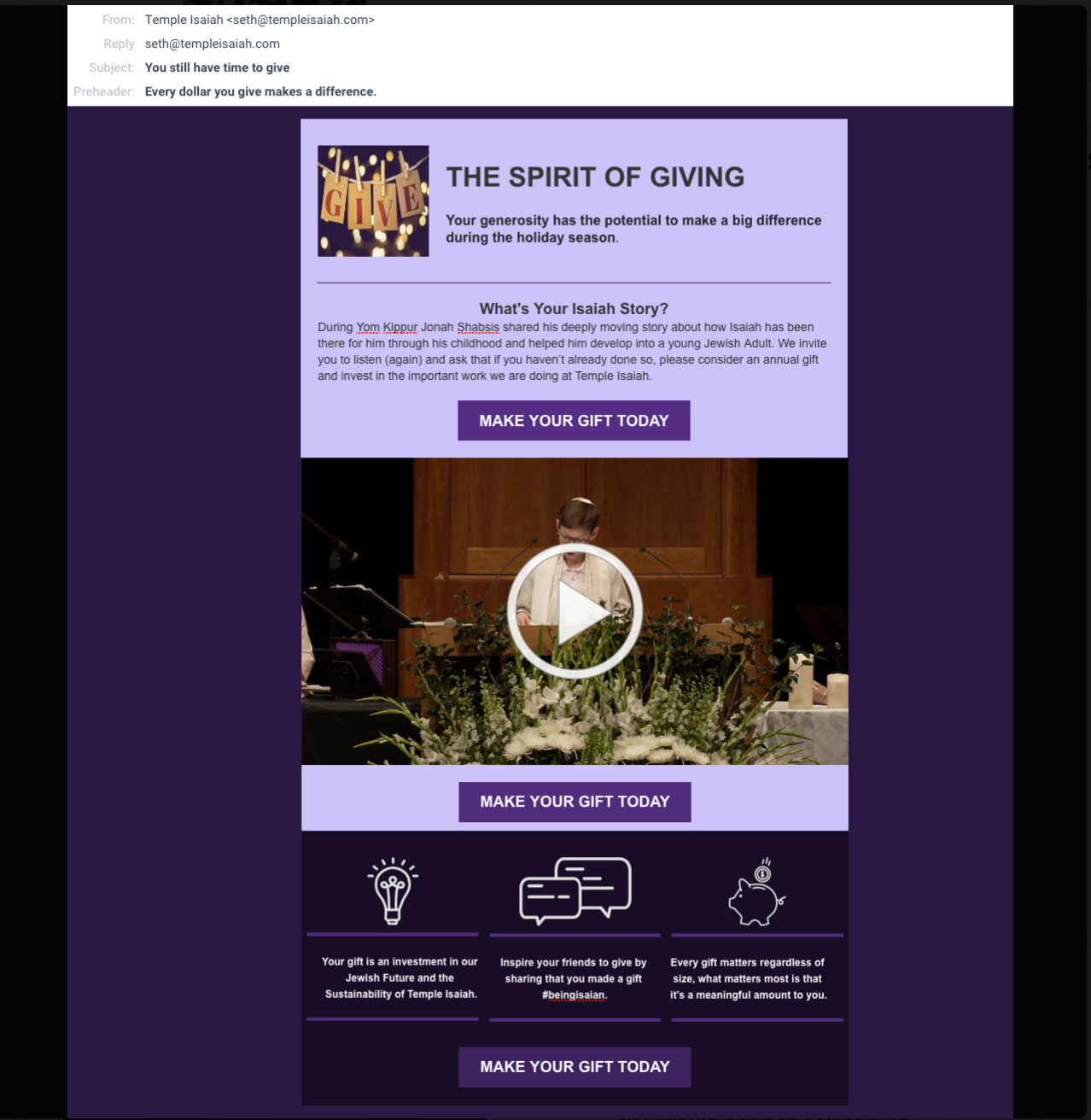Development Email