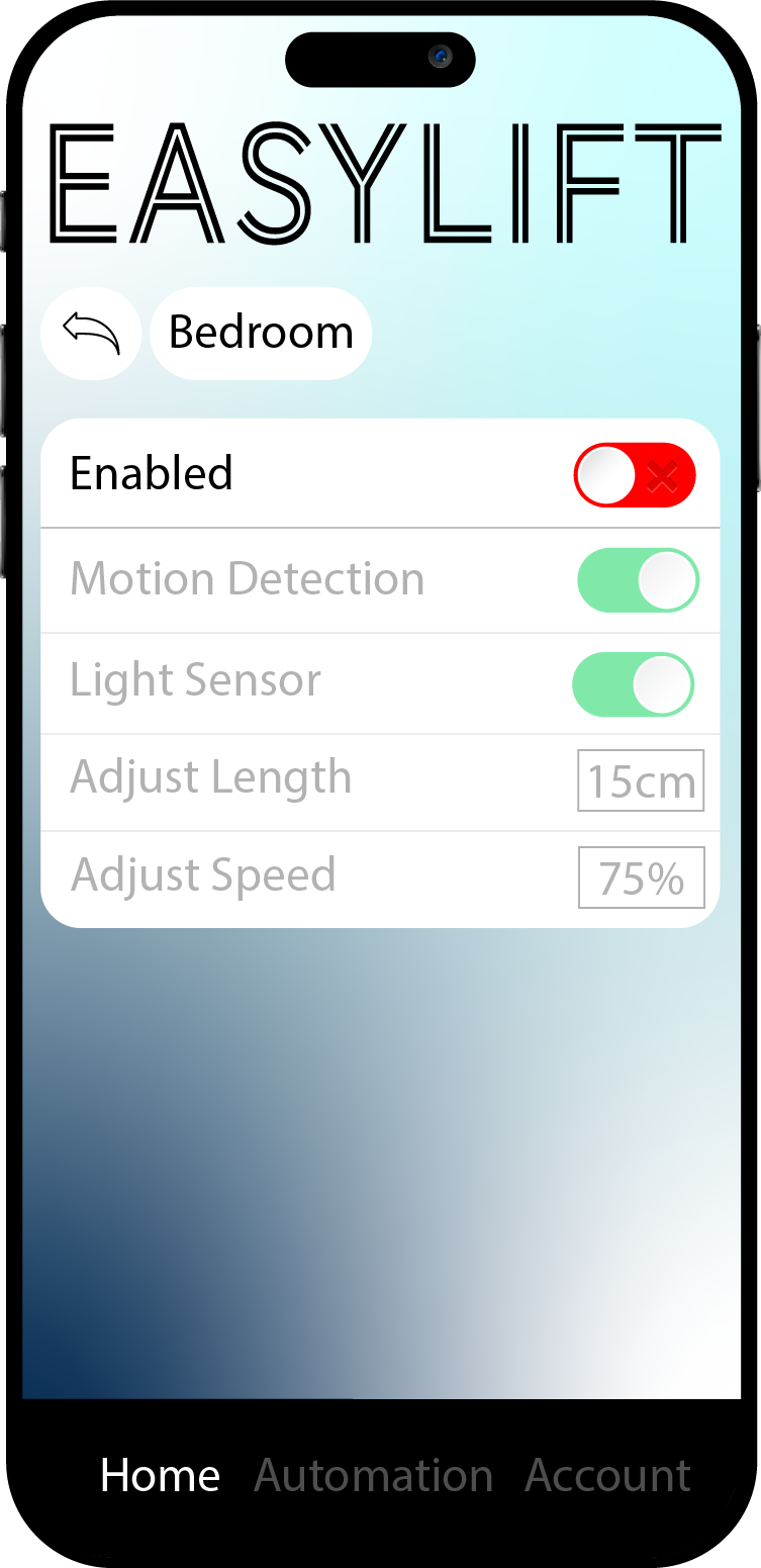 Bedroom Device Settings