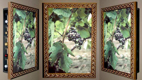 Holds 6 bottlesitalian gold frame 16x24w/ standard artwork or choose from stock$ 197.00