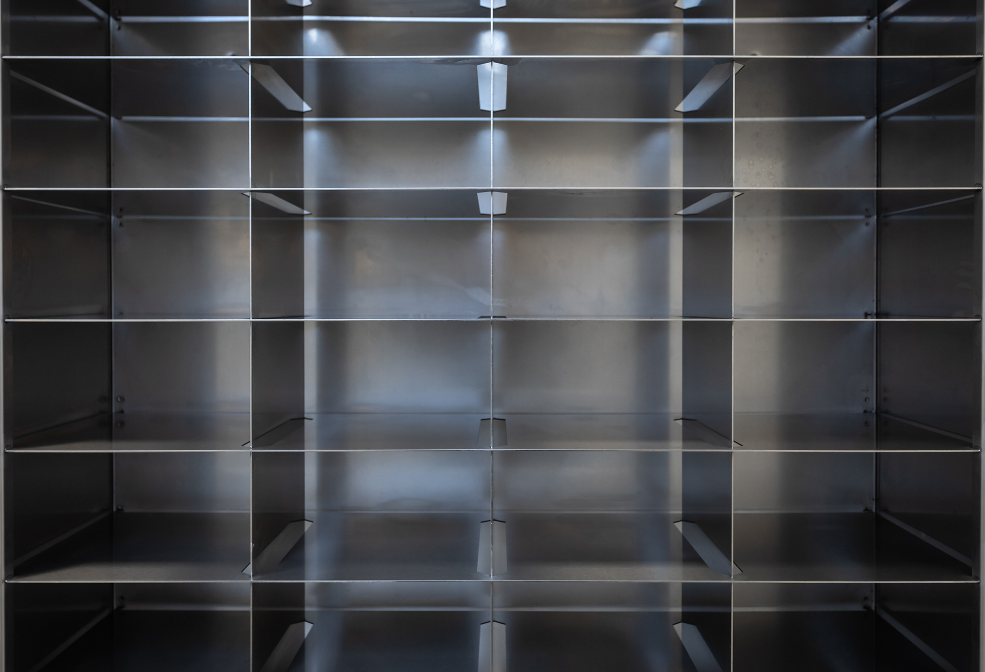 Pigeon Holes, Metal, Architectural Photographer, Interiors Photography