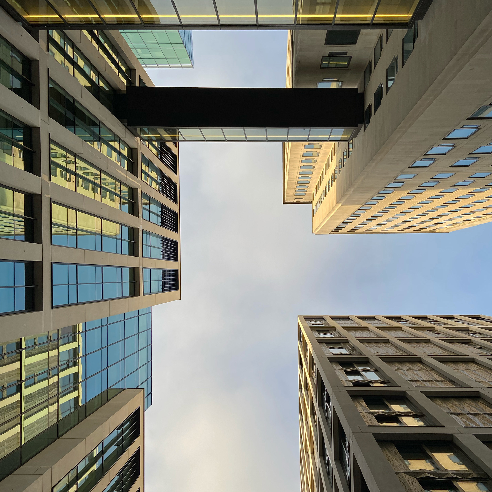 Architectural Photographer, interiors photographer, London, high rise, look up 