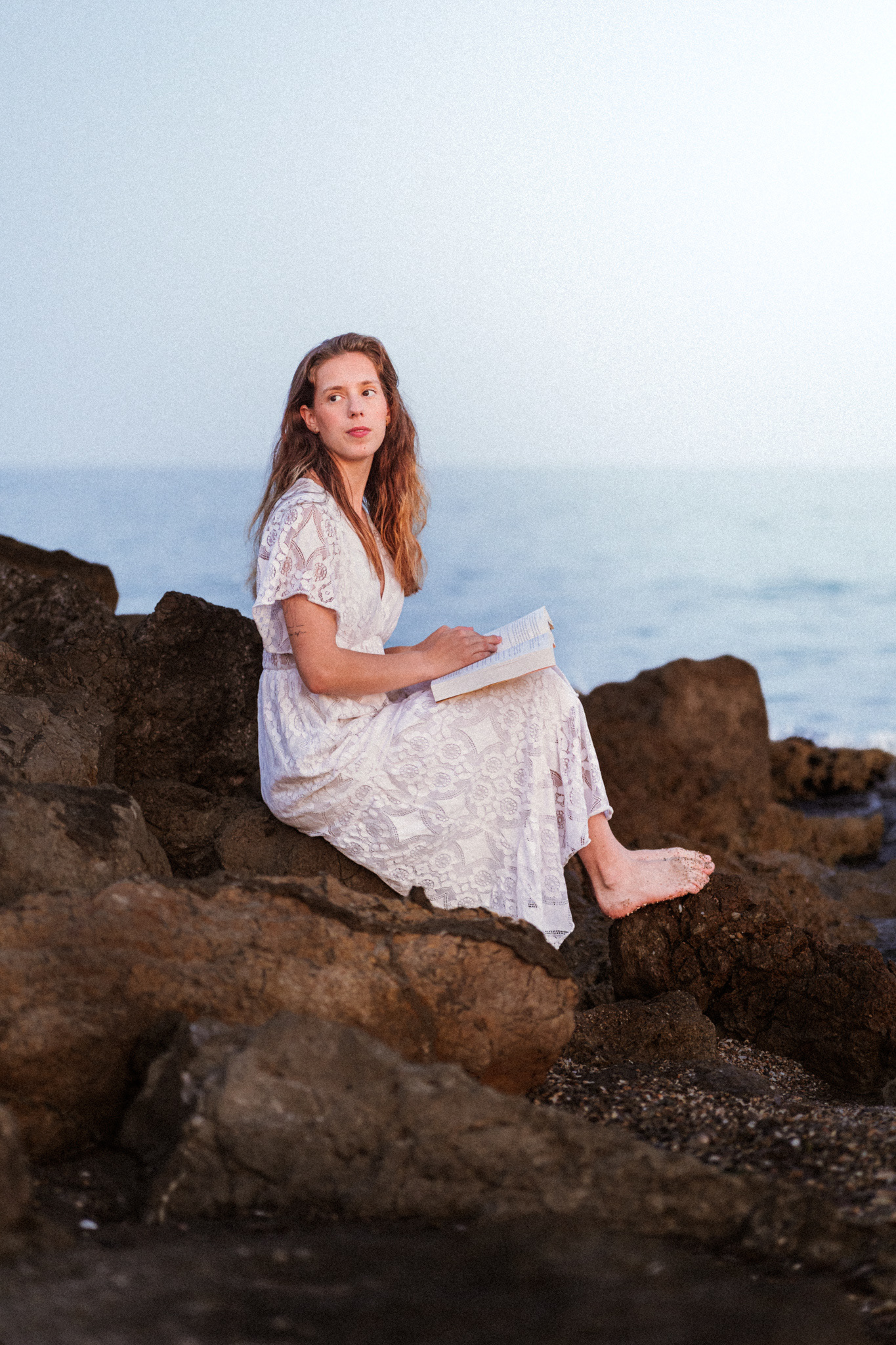 Séance portrait sur les rochers du littoral héraultais