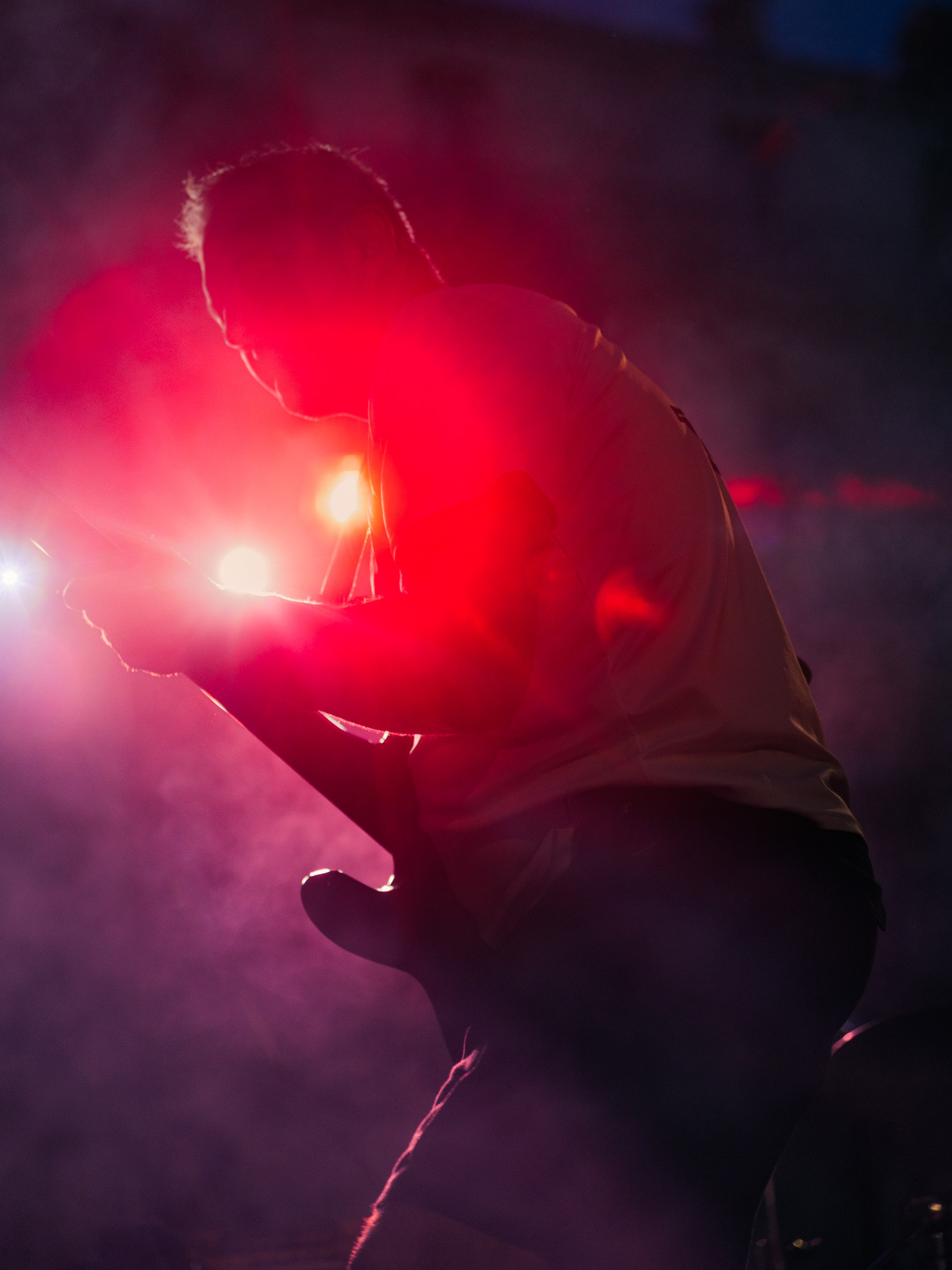 Bassiste lors d'un concert des Pogosticks à Montpellier