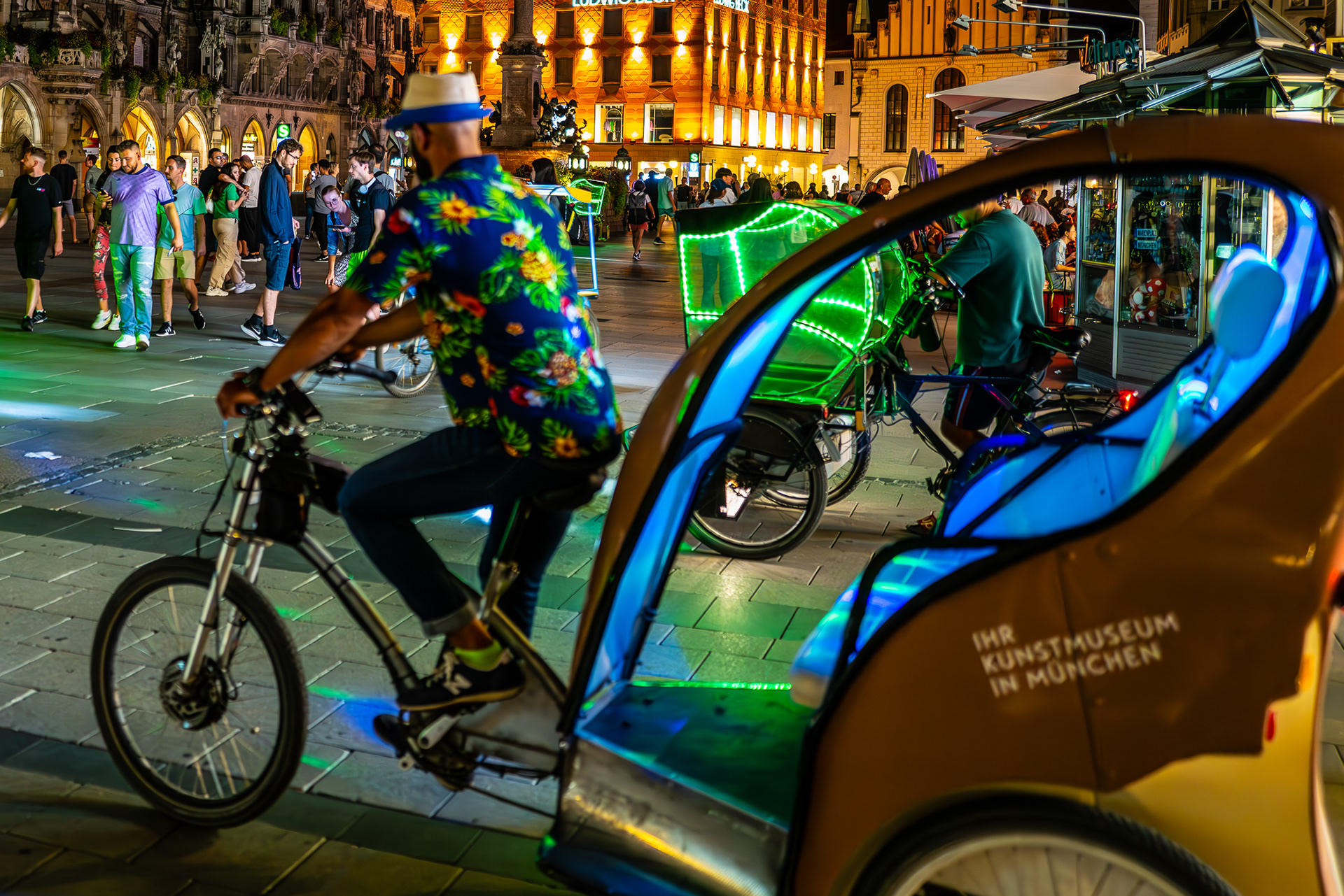 Summer Night, Marienplatz, Munich, Germany