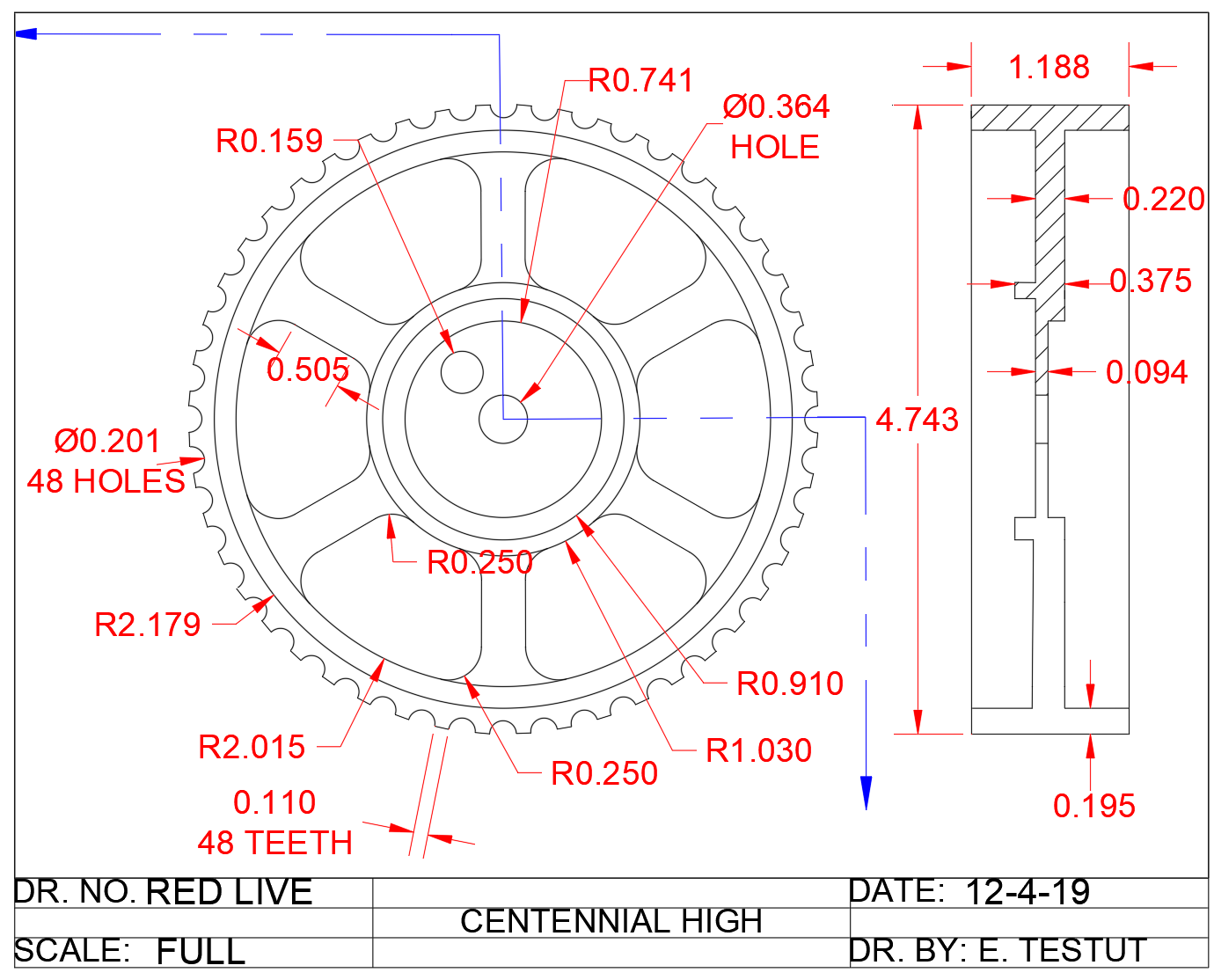 Reverse Engineered Section View