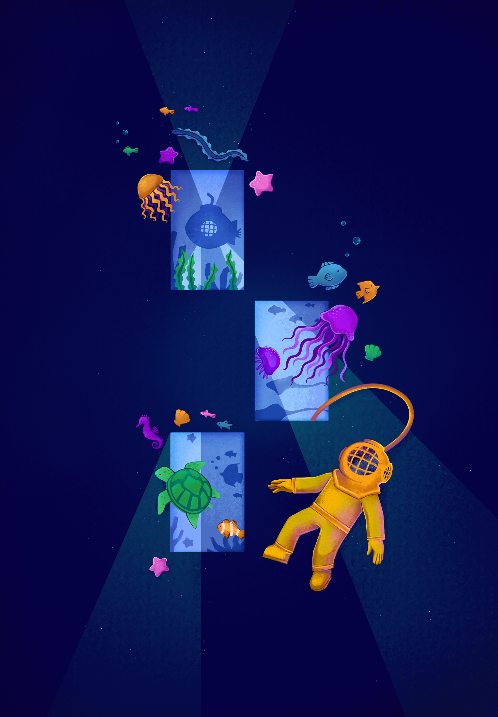 Submerged - Otis College Ipad Wallpaper