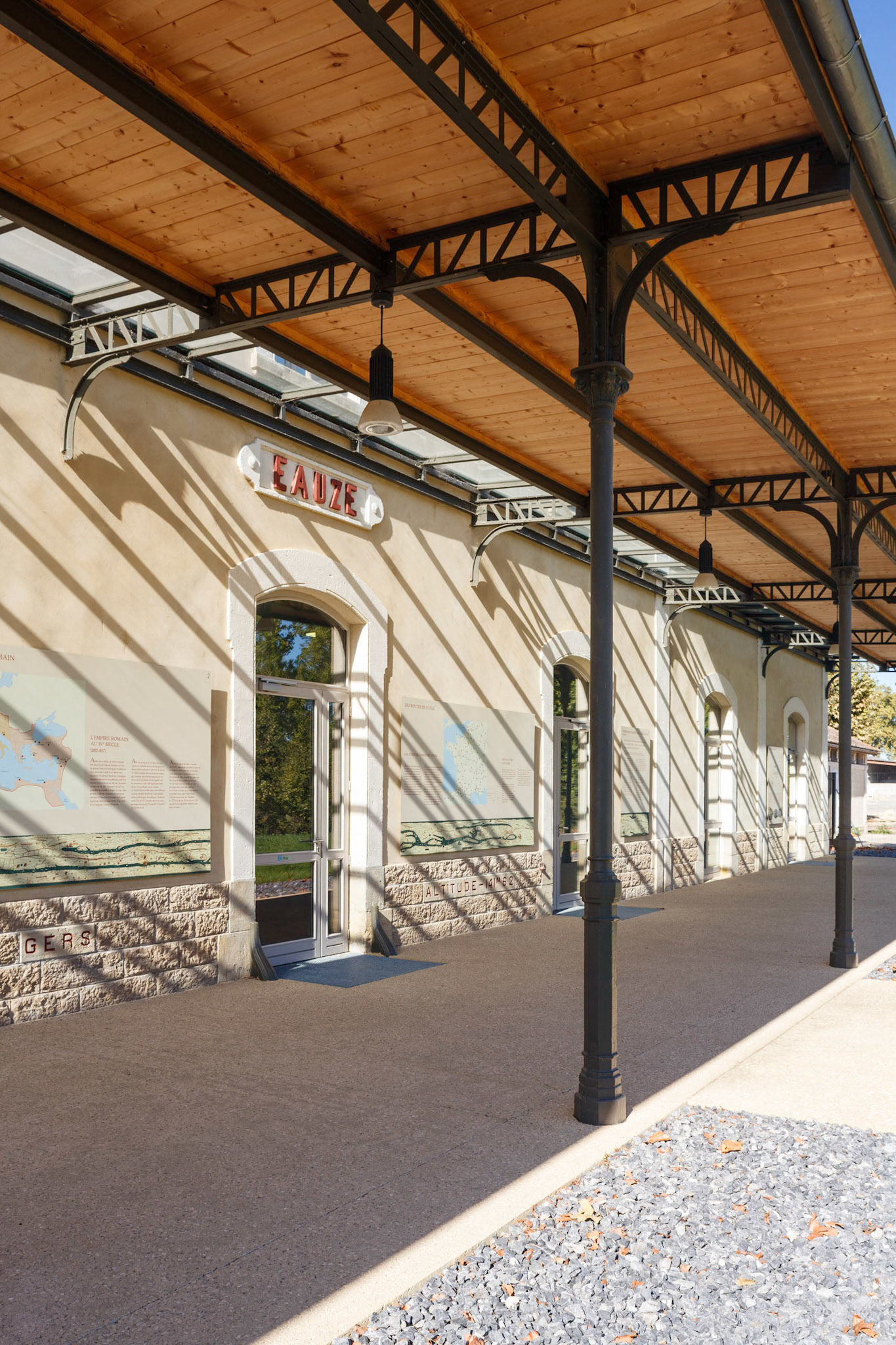 Aménagement du Site Archéologique d'Elusa à Eauze par INCA architectes et ALEP architectes-paysagistes. Photo : Nicolas Castets