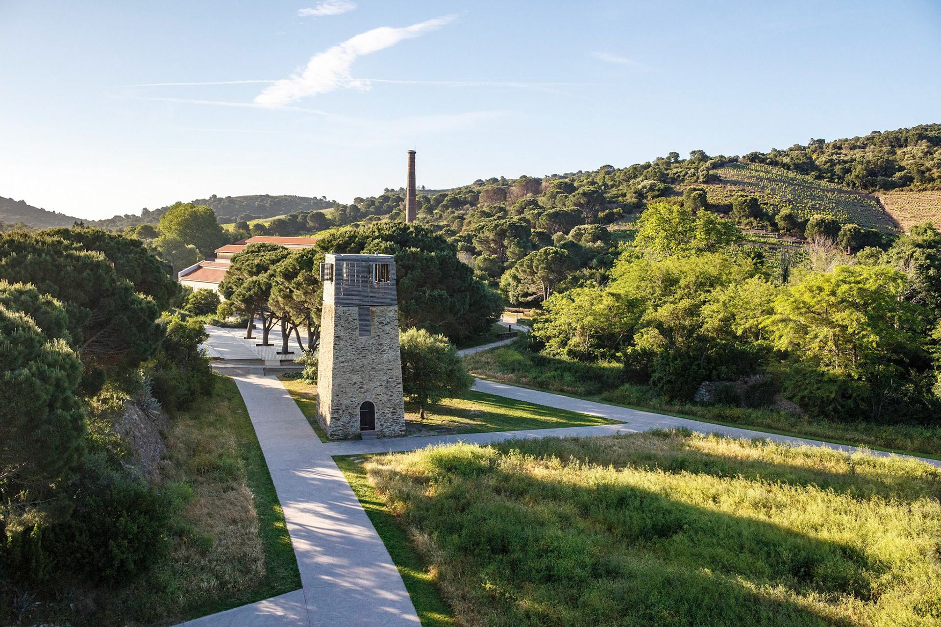 Requalification du Site des anciennes dynamiteries Alfred Nobel par ALEP paysagistes; Anse de Paulilles