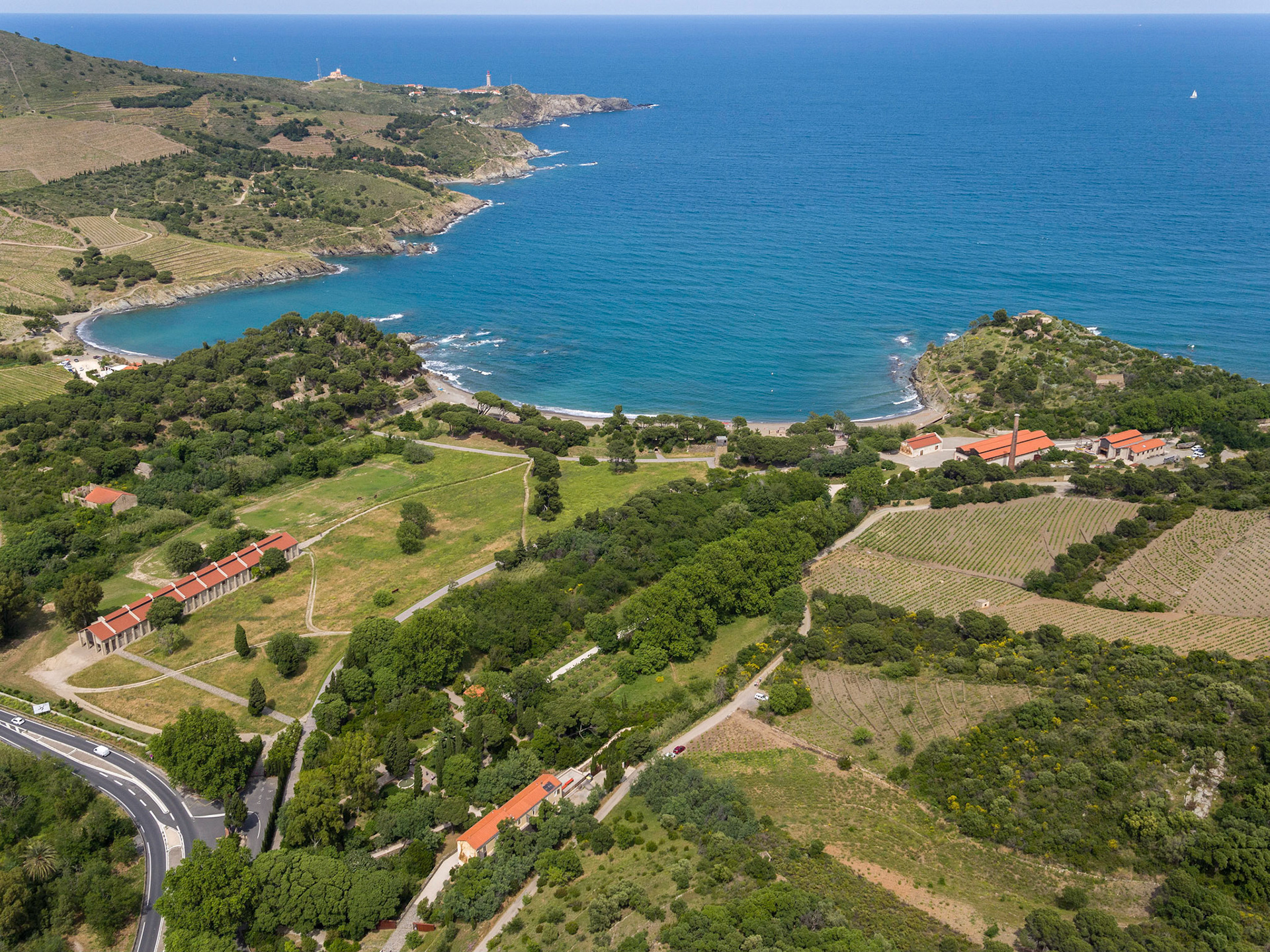 Requalification du Site des anciennes dynamiteries Alfred Nobel par ALEP paysagistes; Anse de Paulilles