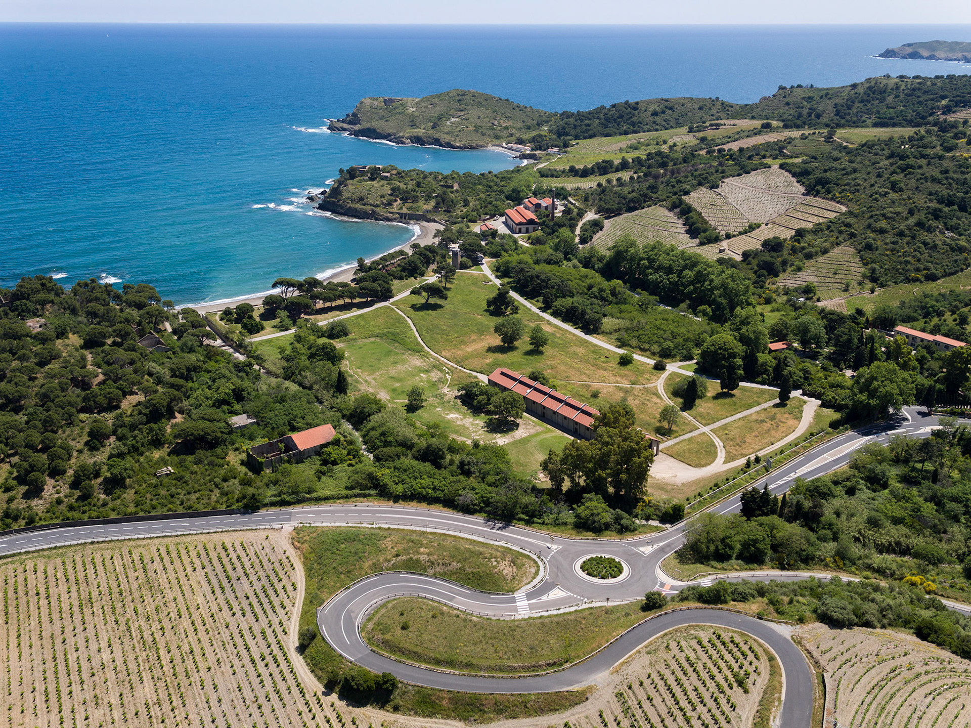 Requalification du Site des anciennes dynamiteries Alfred Nobel par ALEP paysagistes; Anse de Paulilles