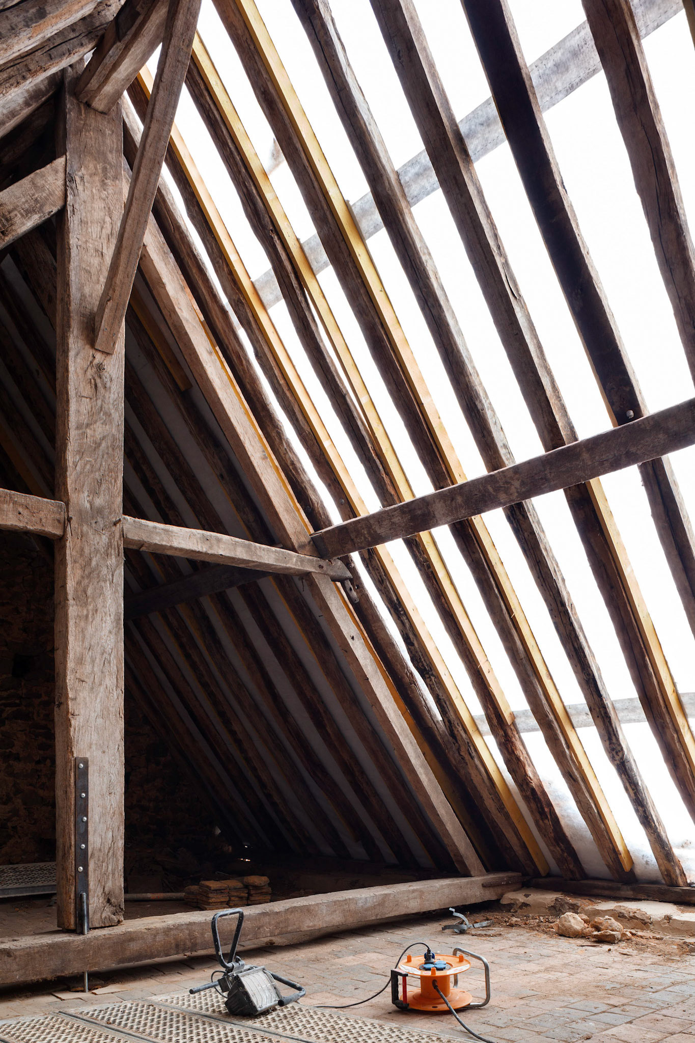 Combles de la maison mitoyenne , décembre 2015