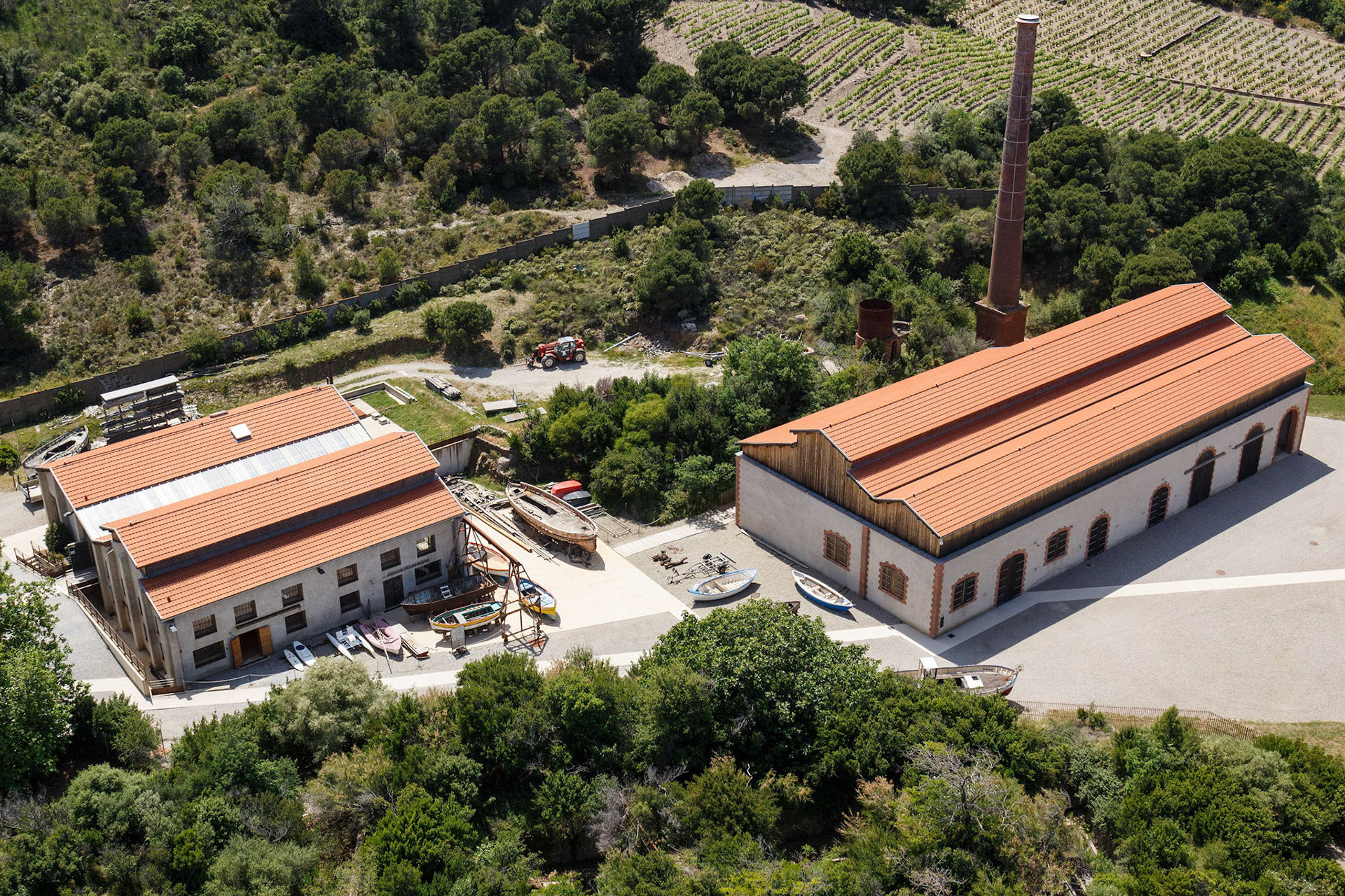 Requalification du Site des anciennes dynamiteries Alfred Nobel par ALEP paysagistes; Anse de Paulilles