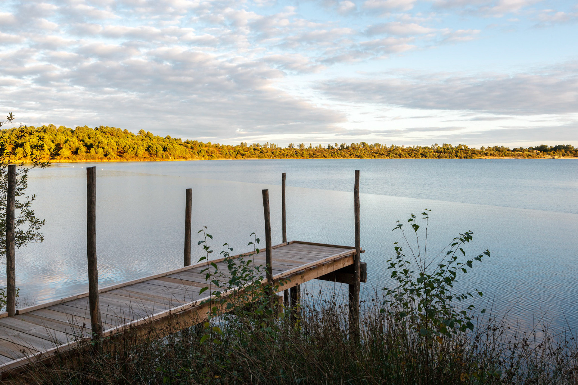 Aménagement et développement de la réserve naturelle d’Arjuzanx par ALEP, architectes-paysagistes, et INCA, architectes. Photo : Nicolas Castets