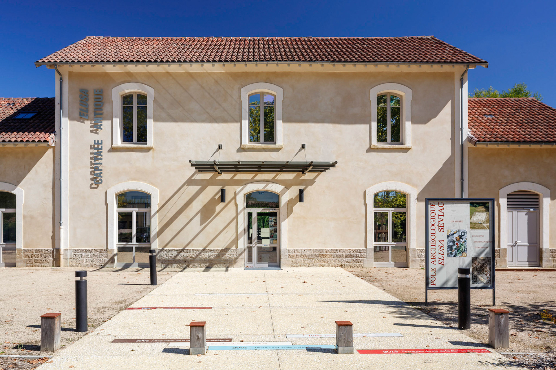 Aménagement du Site Archéologique d'Elusa à Eauze par INCA architectes et ALEP architectes-paysagistes. Photo : Nicolas Castets