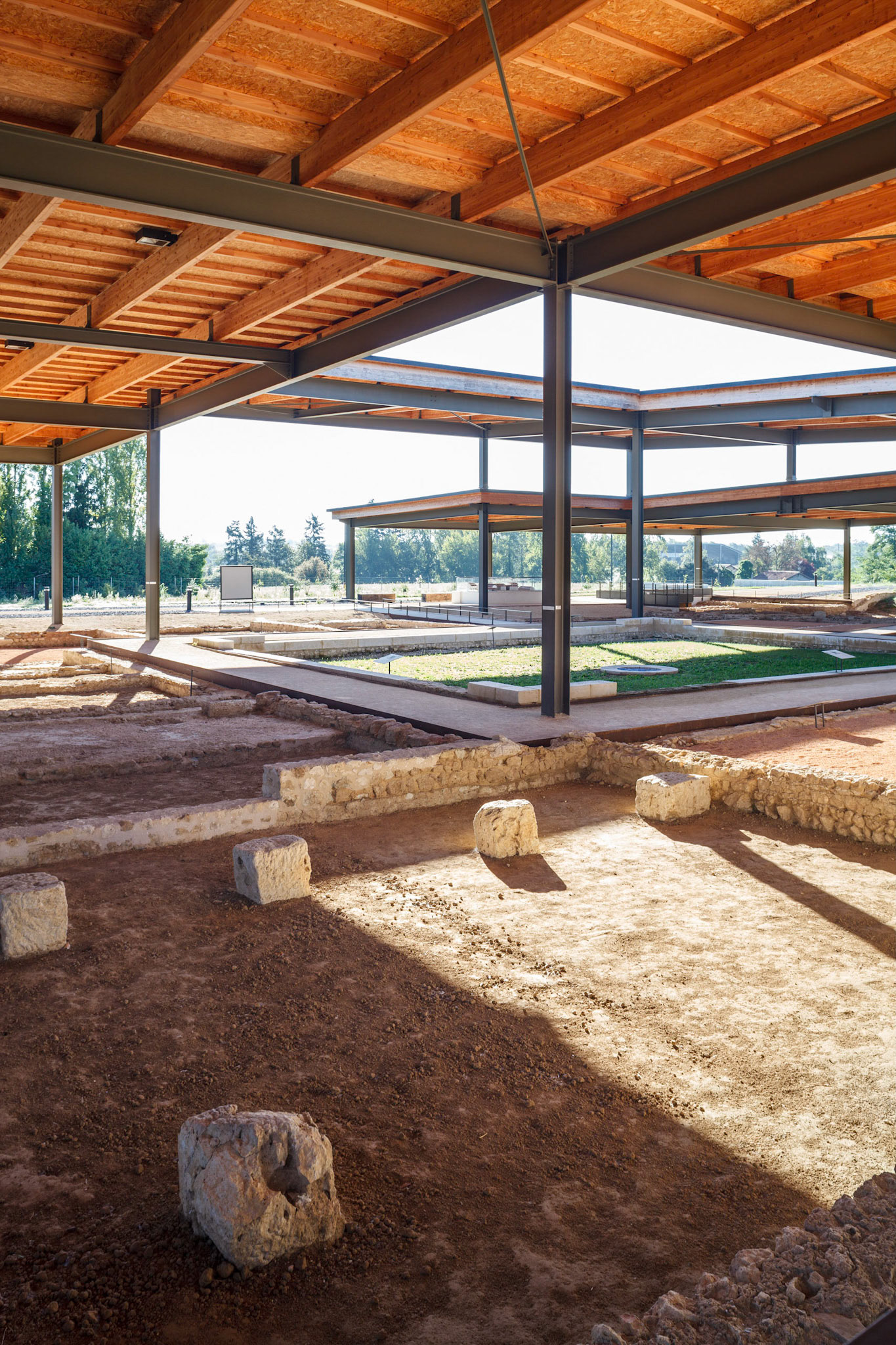 Aménagement du Site Archéologique d'Elusa à Eauze par INCA architectes et ALEP architectes-paysagistes. Photo : Nicolas Castets