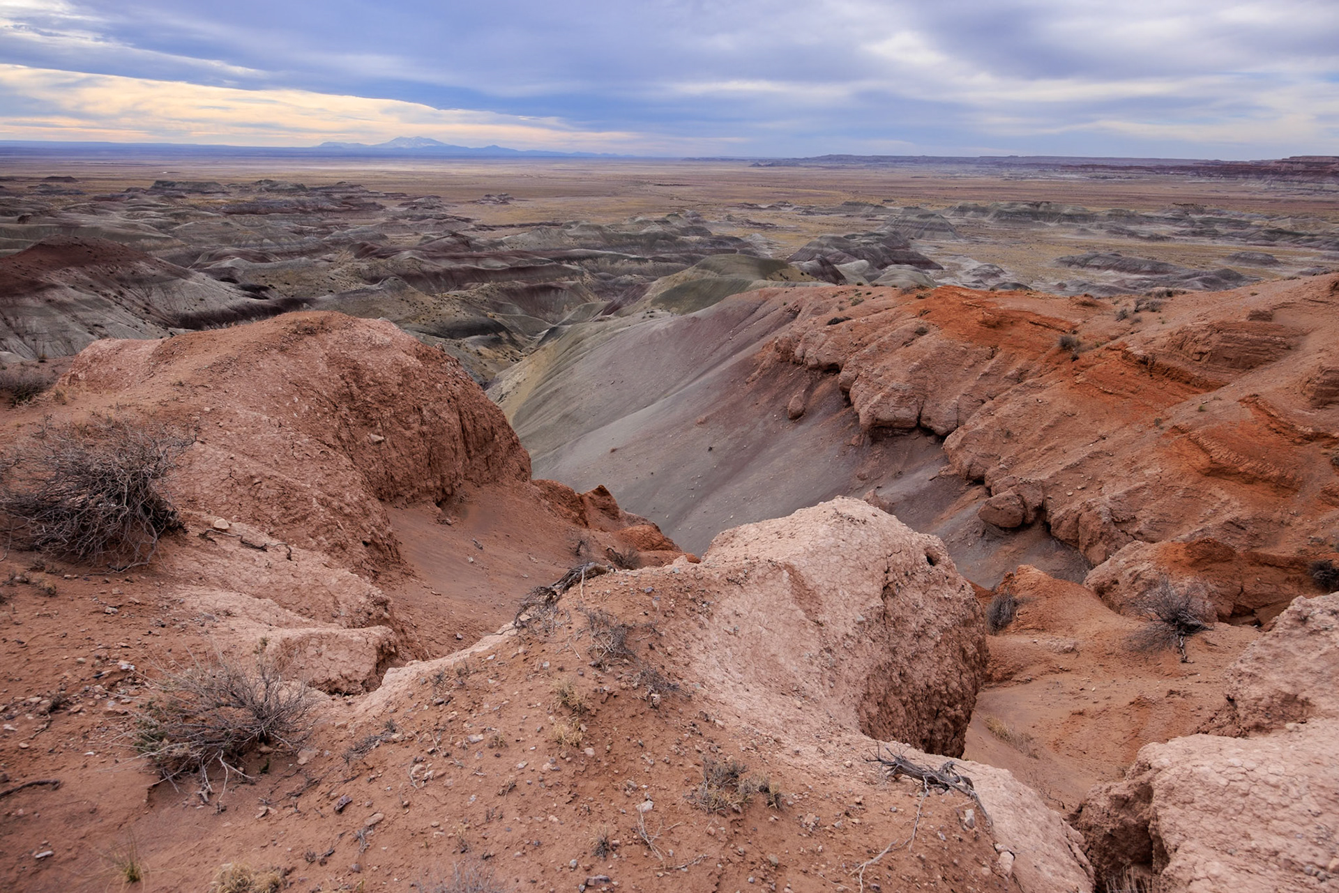 230411_236 Colorful deposits of the Chinle Formation exposed at Little Painted Desert County Park near Winslow, Arizona