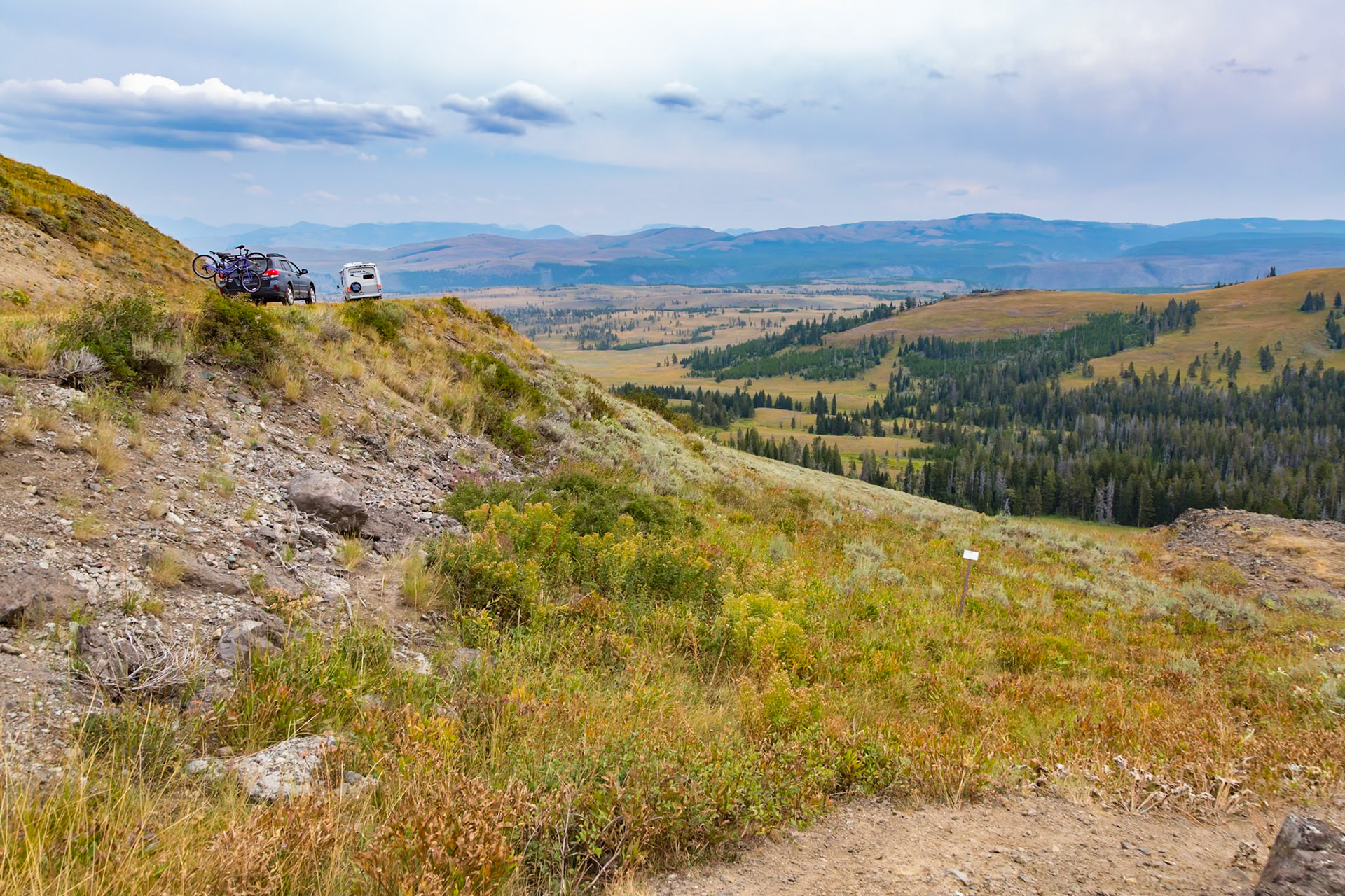 180822_011 Grand Loop Road - North Loop between Canyon Village and Tower-Roosevelt areas in Yellowstone National Park, Wyoming