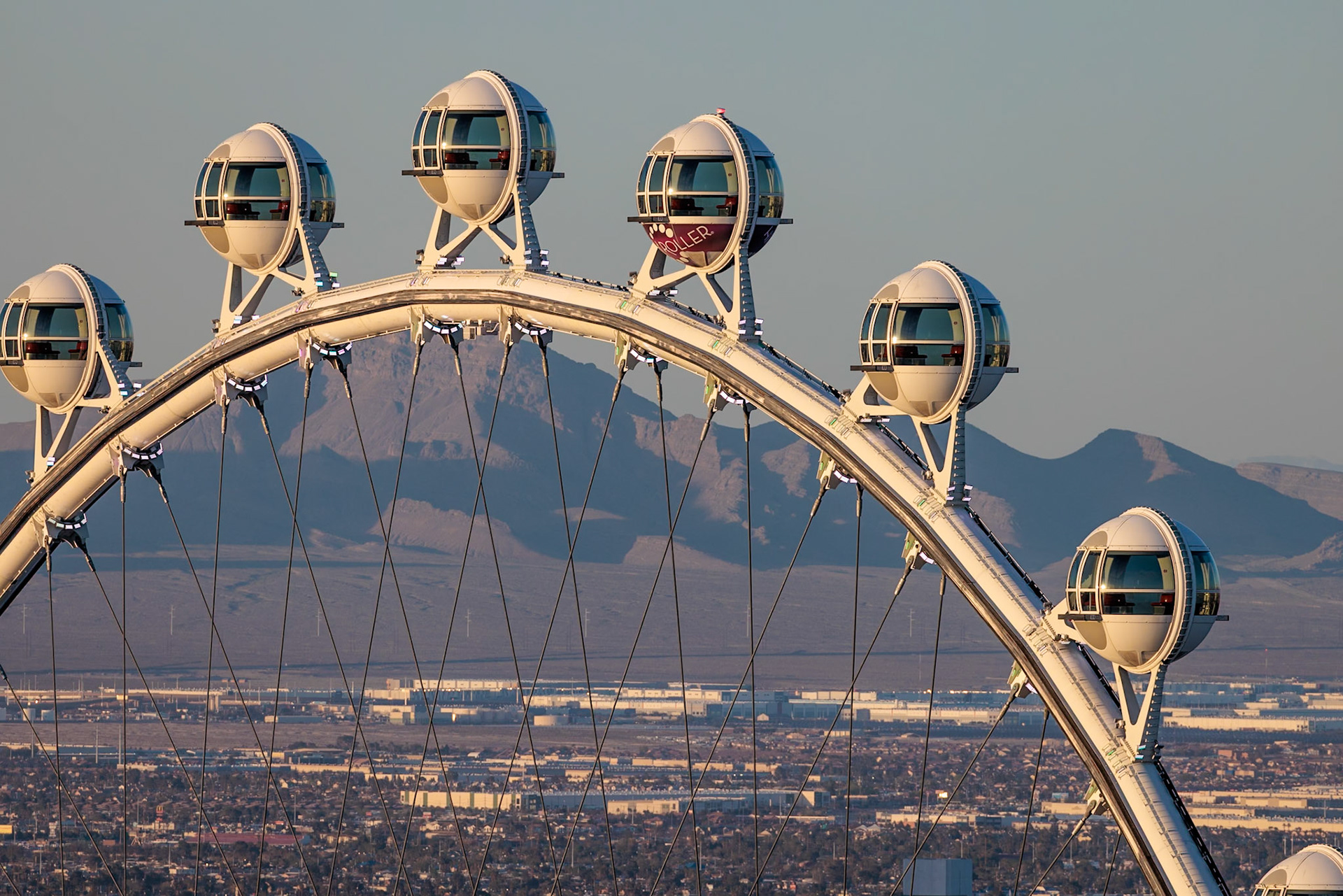 230409_115. The High Roller Observation Wheel on the strip in Las Vegas, Nevada