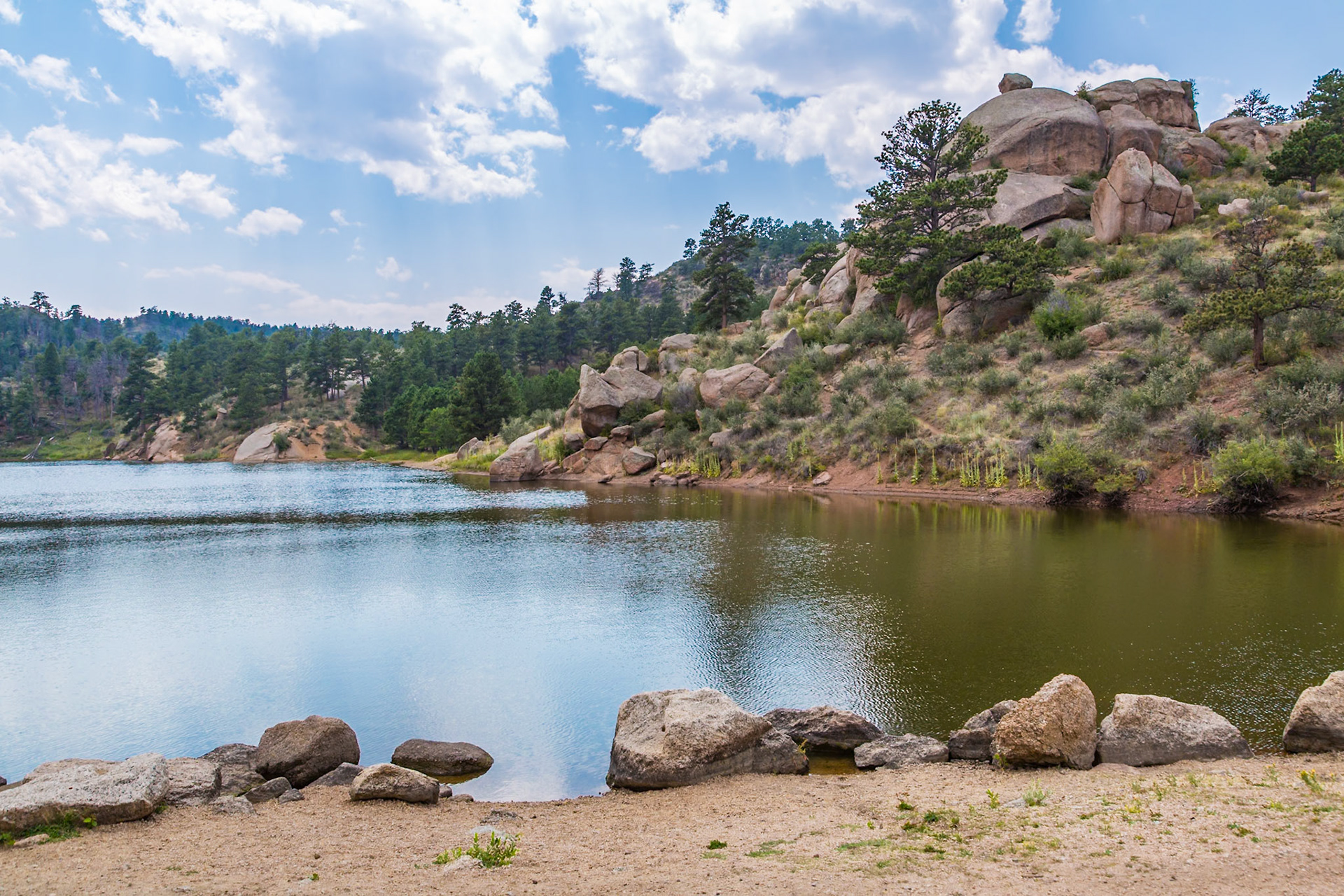 180807_068 Crystal Lake Reservoir in Curt Gowdy State Park located between Cheyenne and Laramie, Wyoming