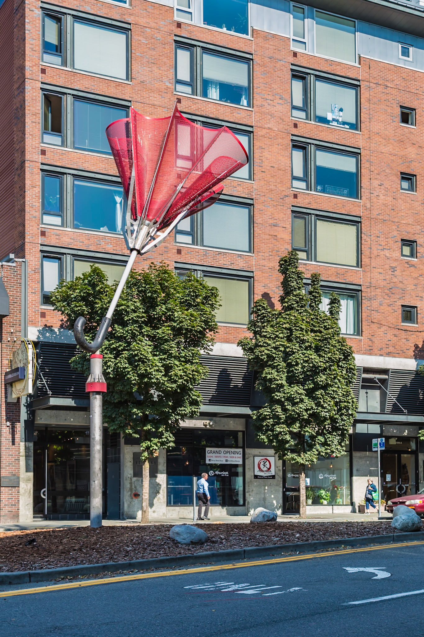 180905_154 Angie's Umbrella sculpture by artist Jay Pridgeon in downtown Seattle, Washington