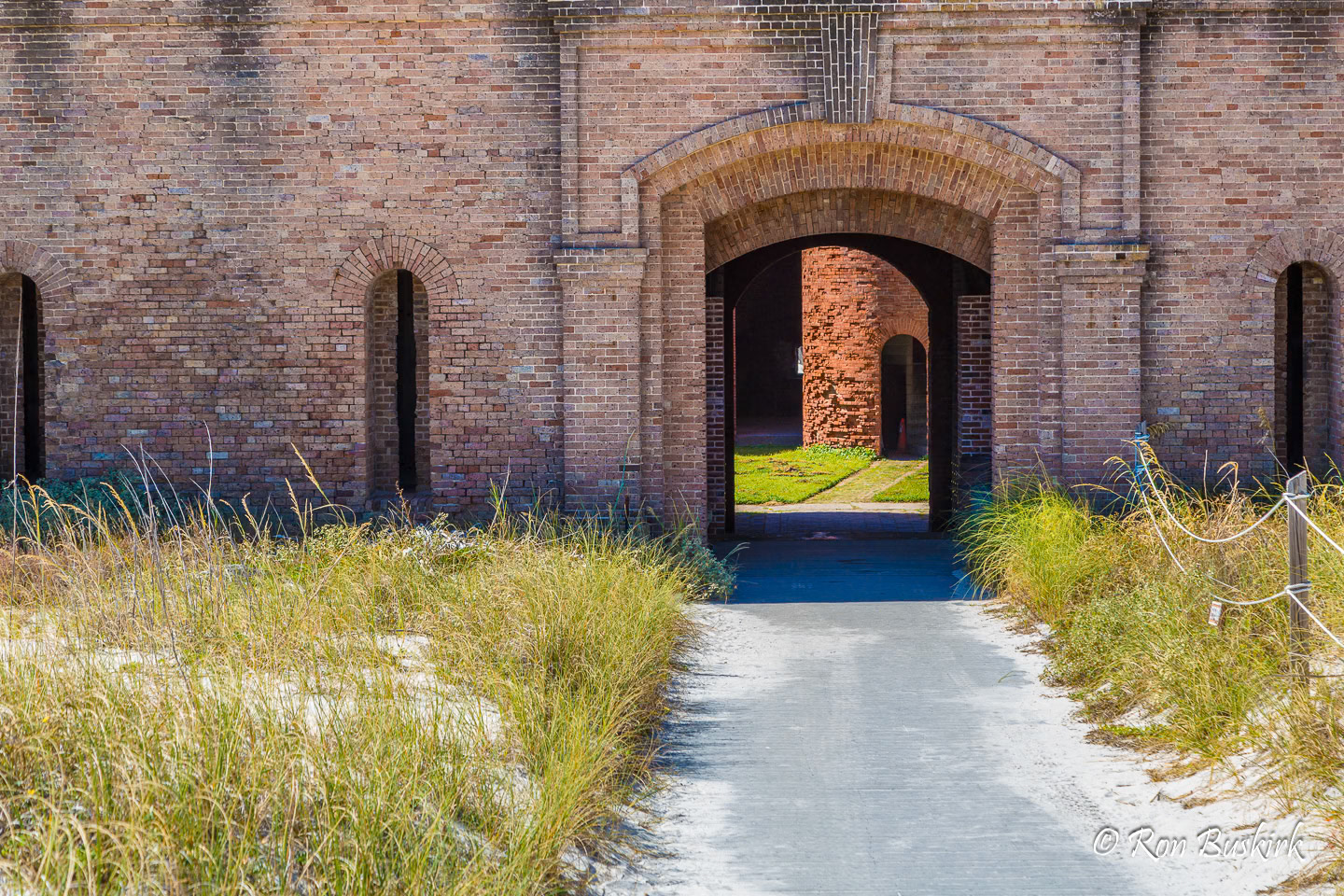 161029_165 Entrance to the historic Fort Massachusetts on Ship Island off the coast of Gulfport, Mississippi