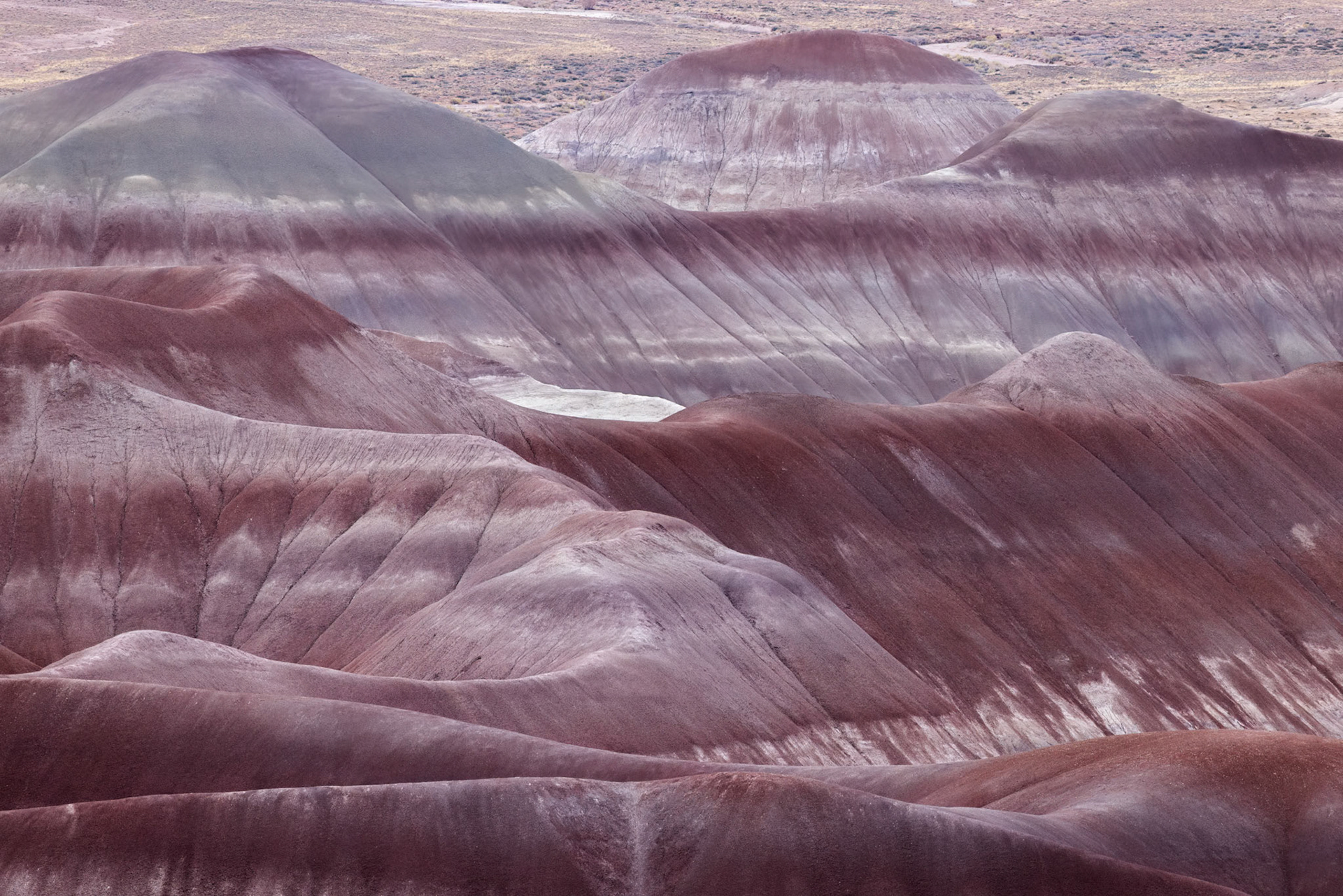 230411_331-E Colorful deposits of the Chinle Formation exposed at Little Painted Desert County Park near Winslow, Arizona