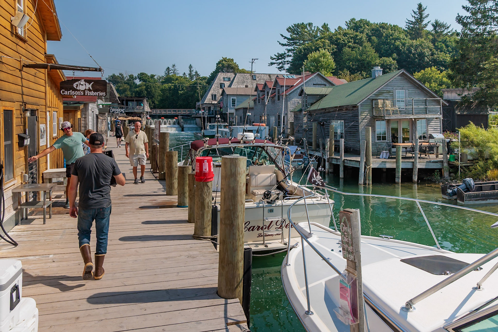 250813_109 Historic Fishtown village in Leland, Michigan, USA