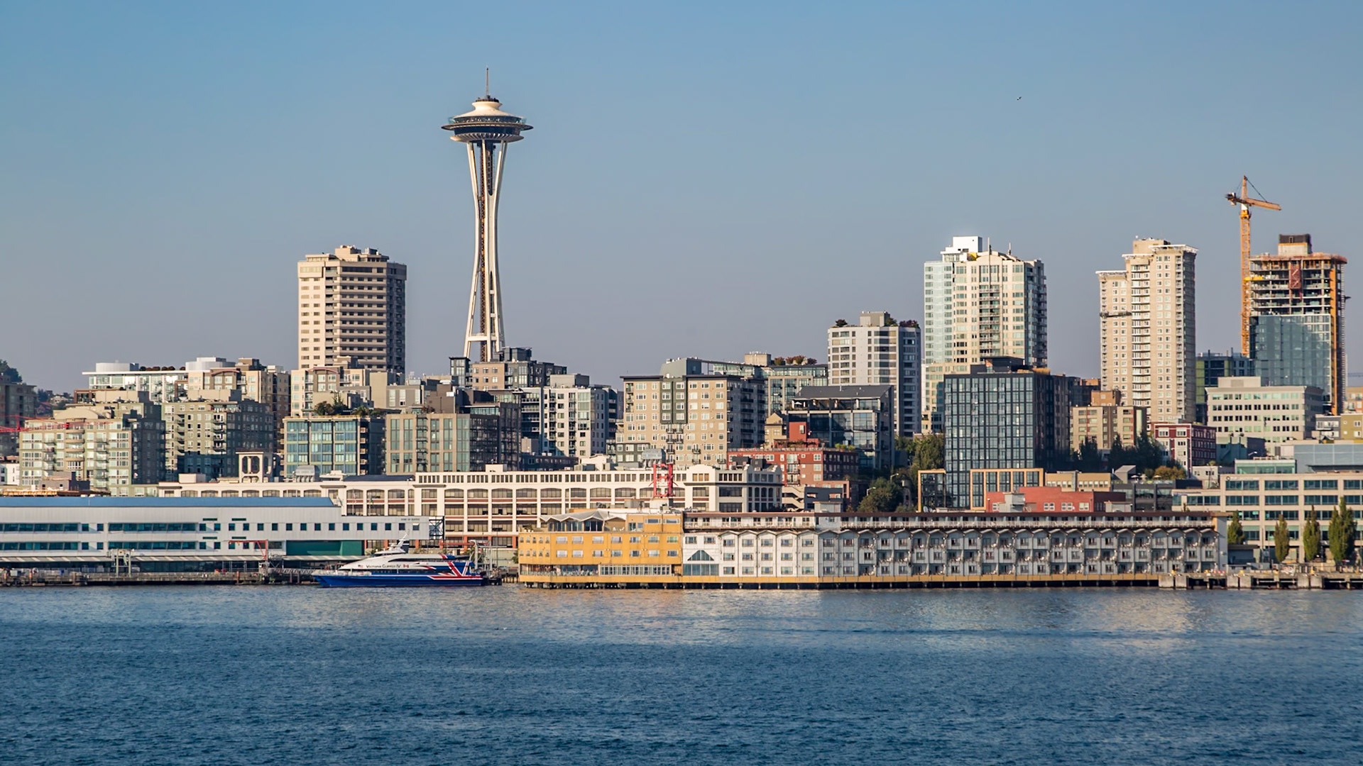 180906_111 Downtown Seattle city skyline from the Puget Sound
