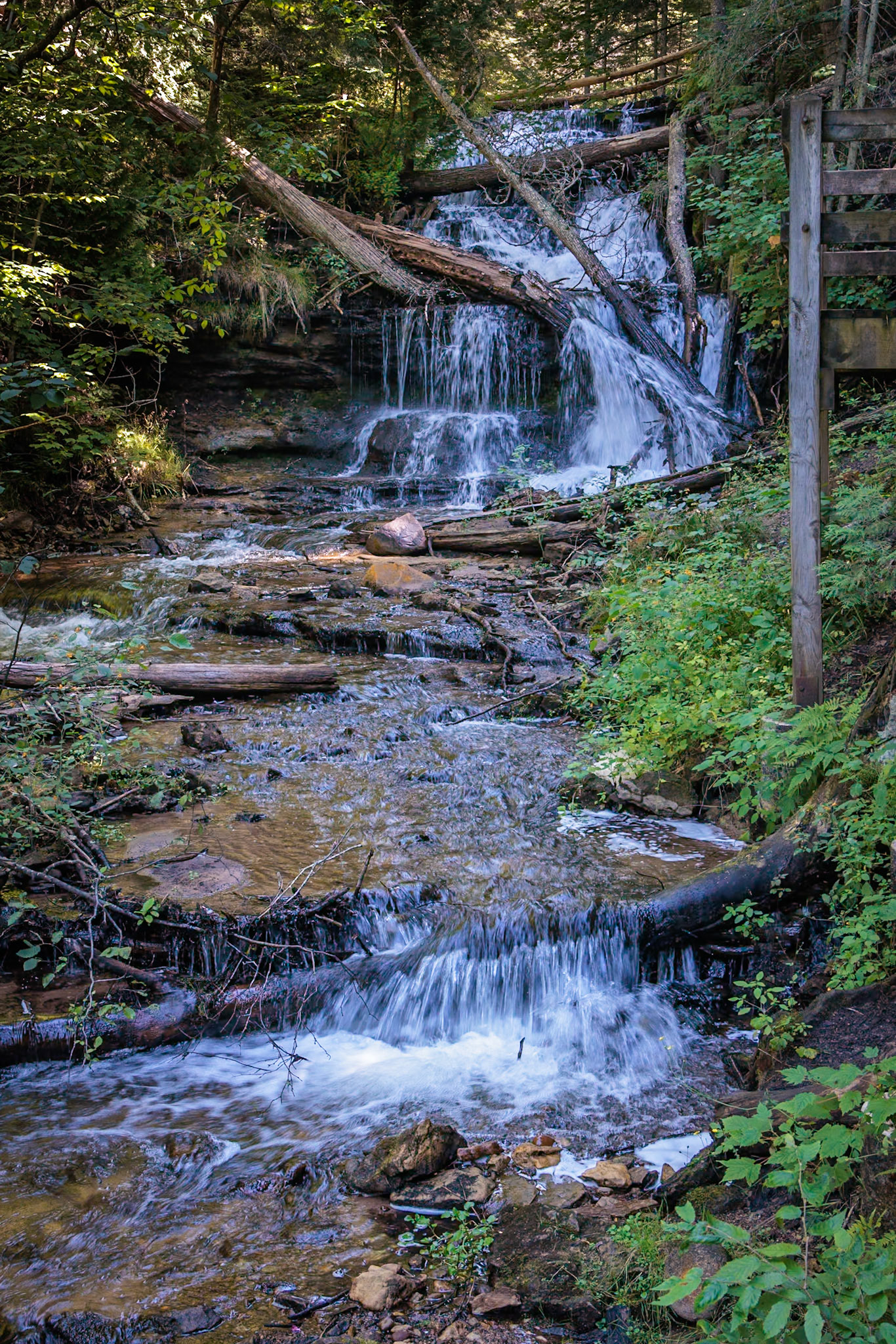 250826_071. Wagner Falls in Munising, Michigan, USA