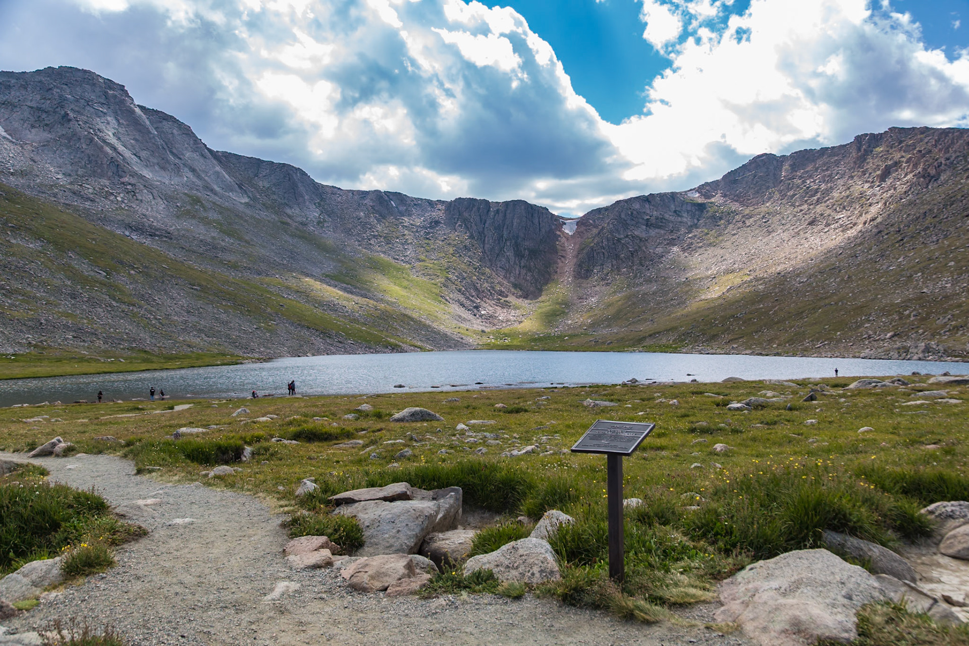 Summit Lake Park on Mount Evans Scenic Byway in the Rocky Mountains of Colorado