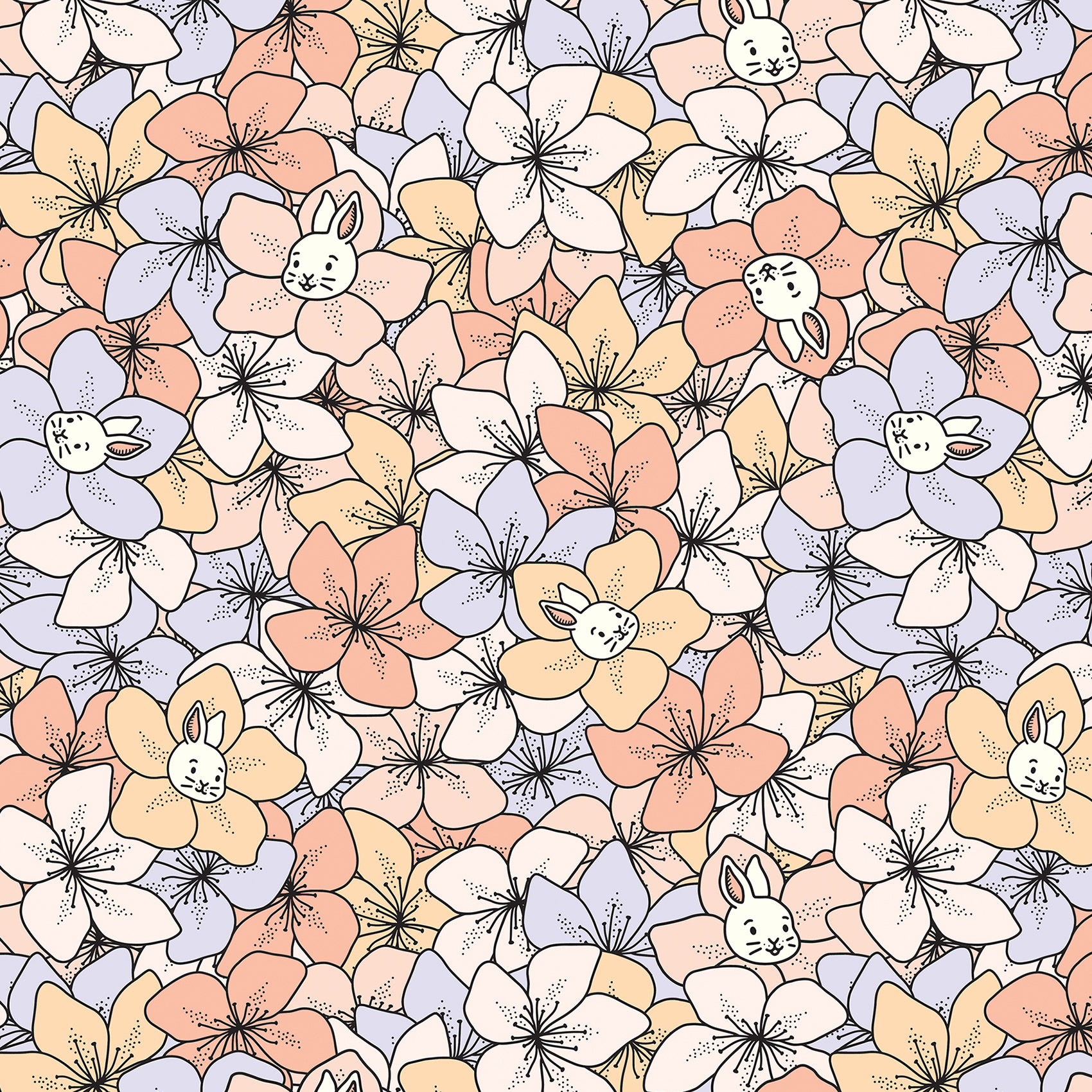 Rabbits in Bloom