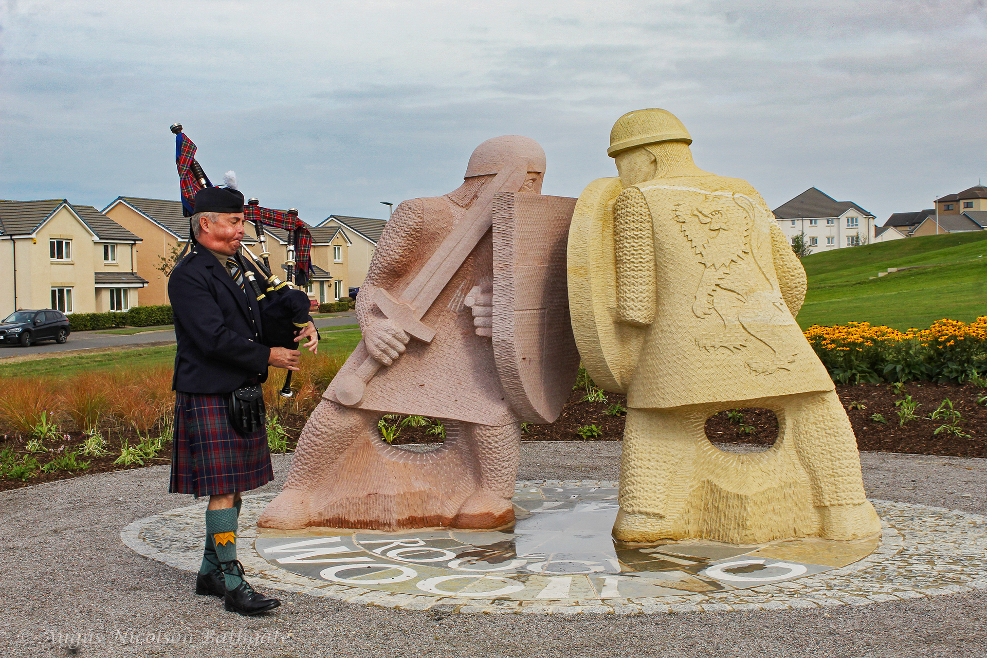 Monument commemorating the Battle of Pinkie Cleugh in 1547
